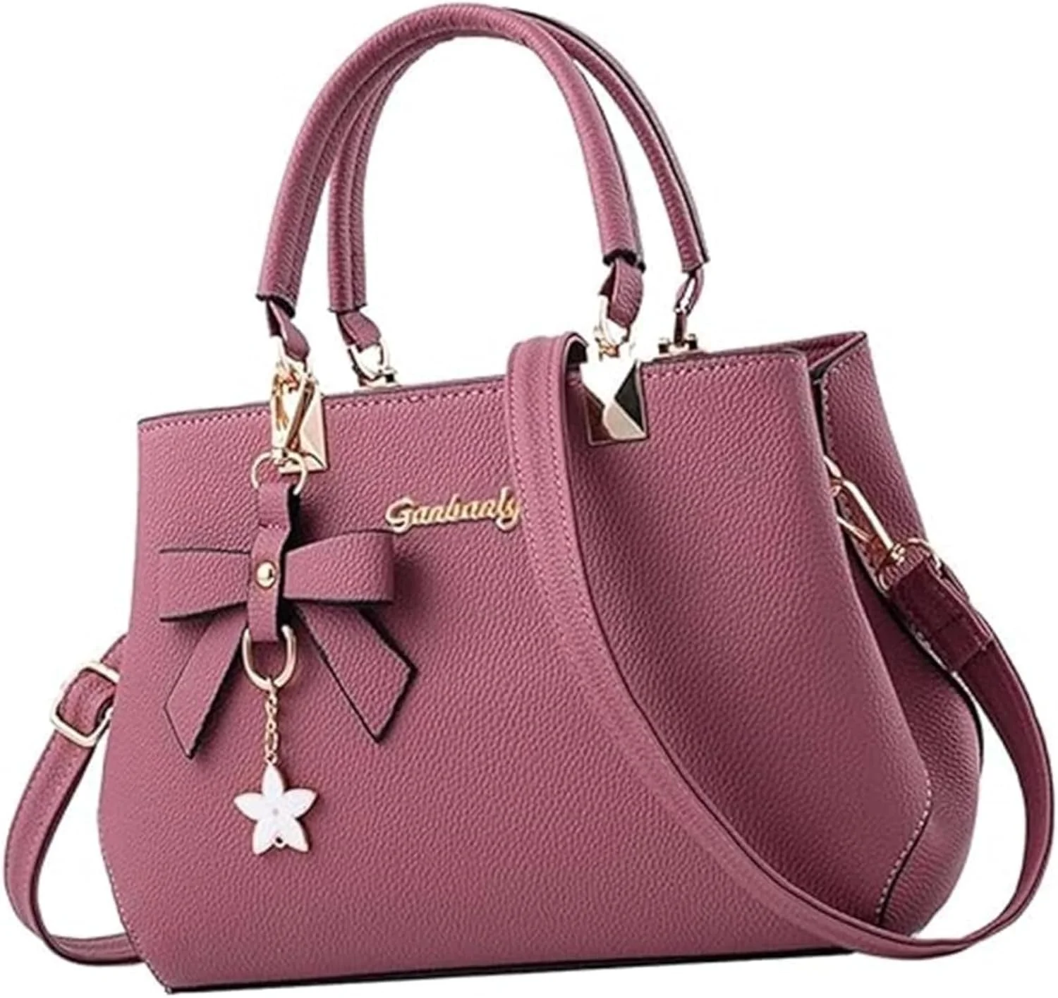 کیف دستی زنانه HALAMODO با دسته بالایی، کیف کوچک چرمی PU با آویز پاپیونی کیف دستی زنانه HALAMODO با دسته بالایی، کیف کوچک چرمی PU با آویز پاپیونی