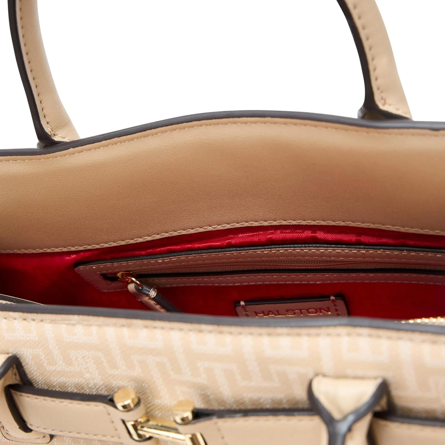 کیف دستی زنانه هالستون مدل جری با لوگوی امضا و زیپ