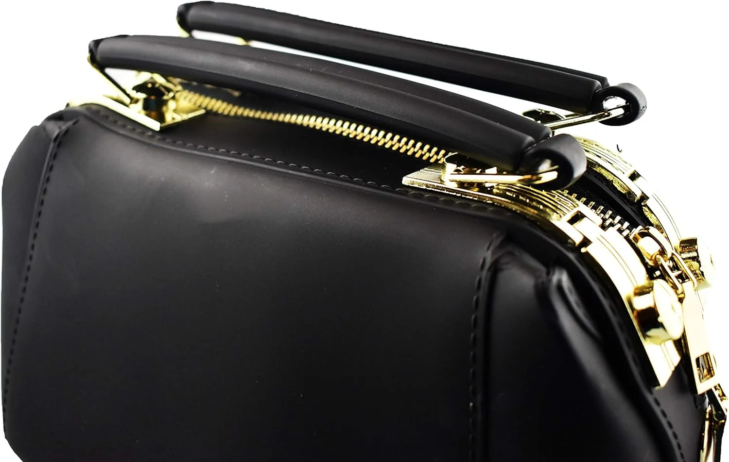 کیف دستی کوچک زنانه گالف دیلز، مدل جعبه ای مستطیلی، رنگ ثابت، از جنس سیلیکون - مشکی