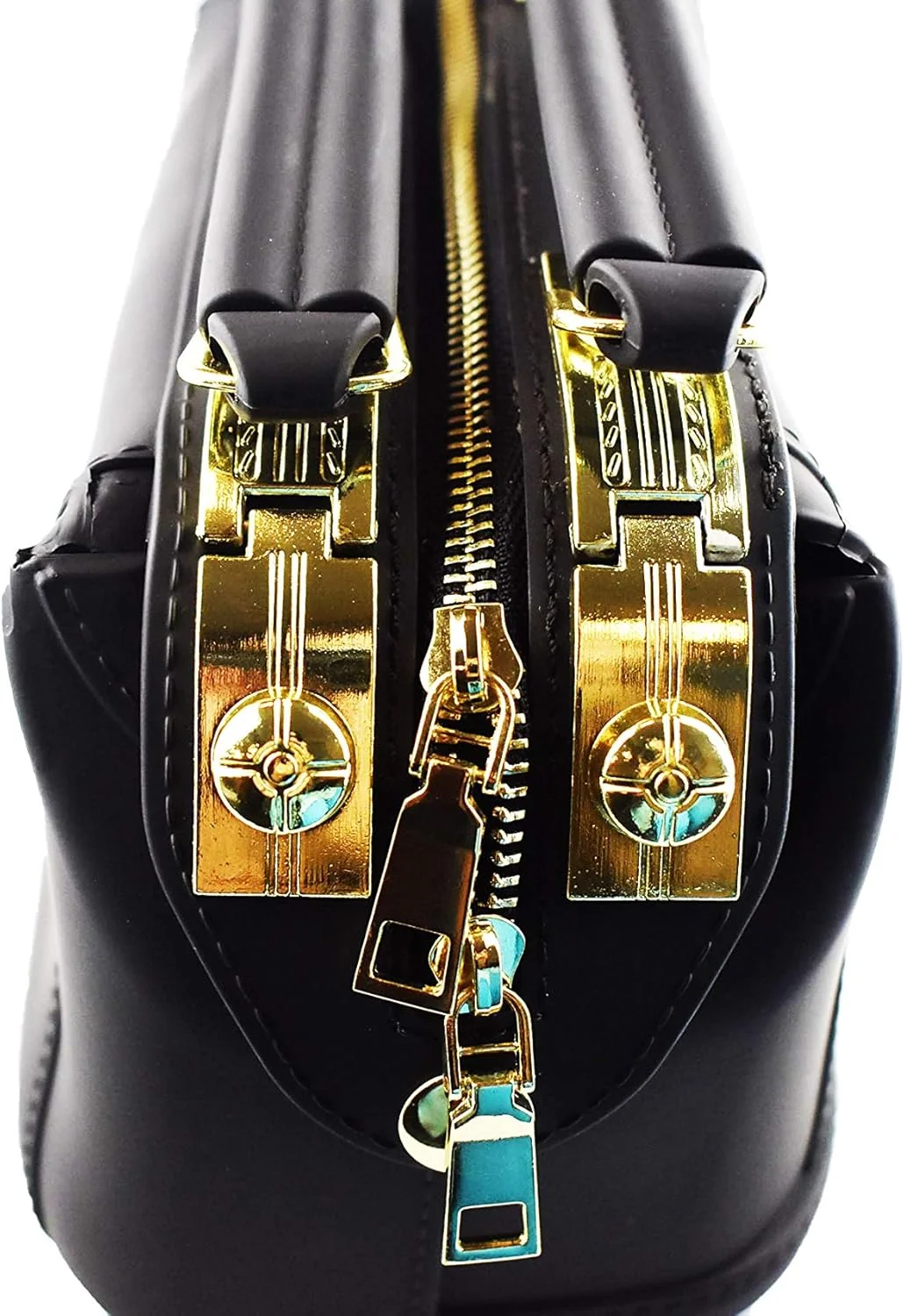 کیف دستی کوچک زنانه گالف دیلز، مدل جعبه ای مستطیلی، رنگ ثابت، از جنس سیلیکون - مشکی