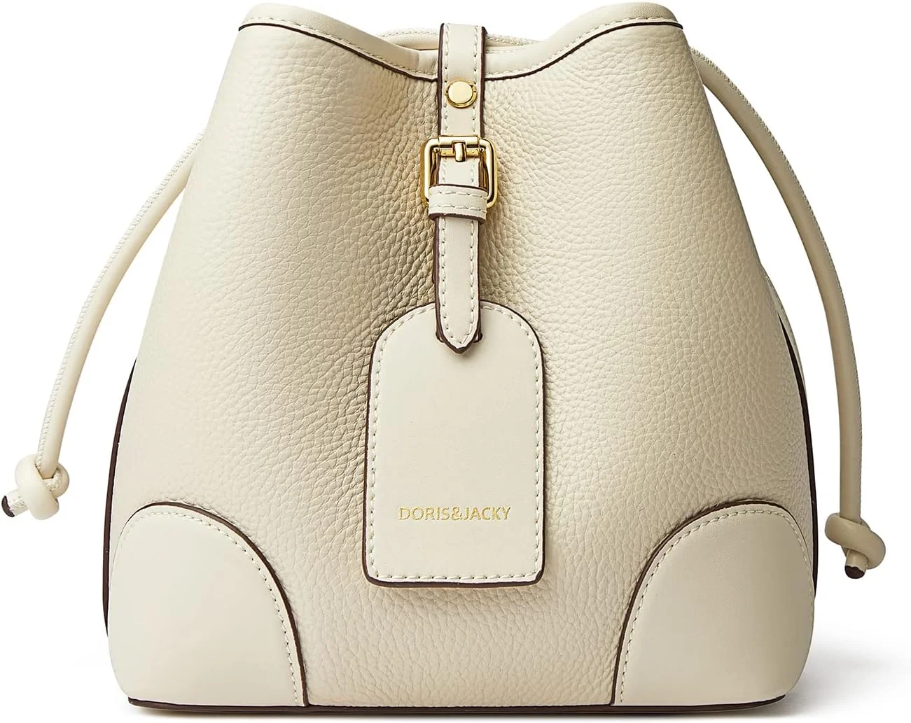 کیف دوشی چرمی کوچک بند دار DORIS&JACKY، کیف سطلی دو طرفه ممتاز زنانه