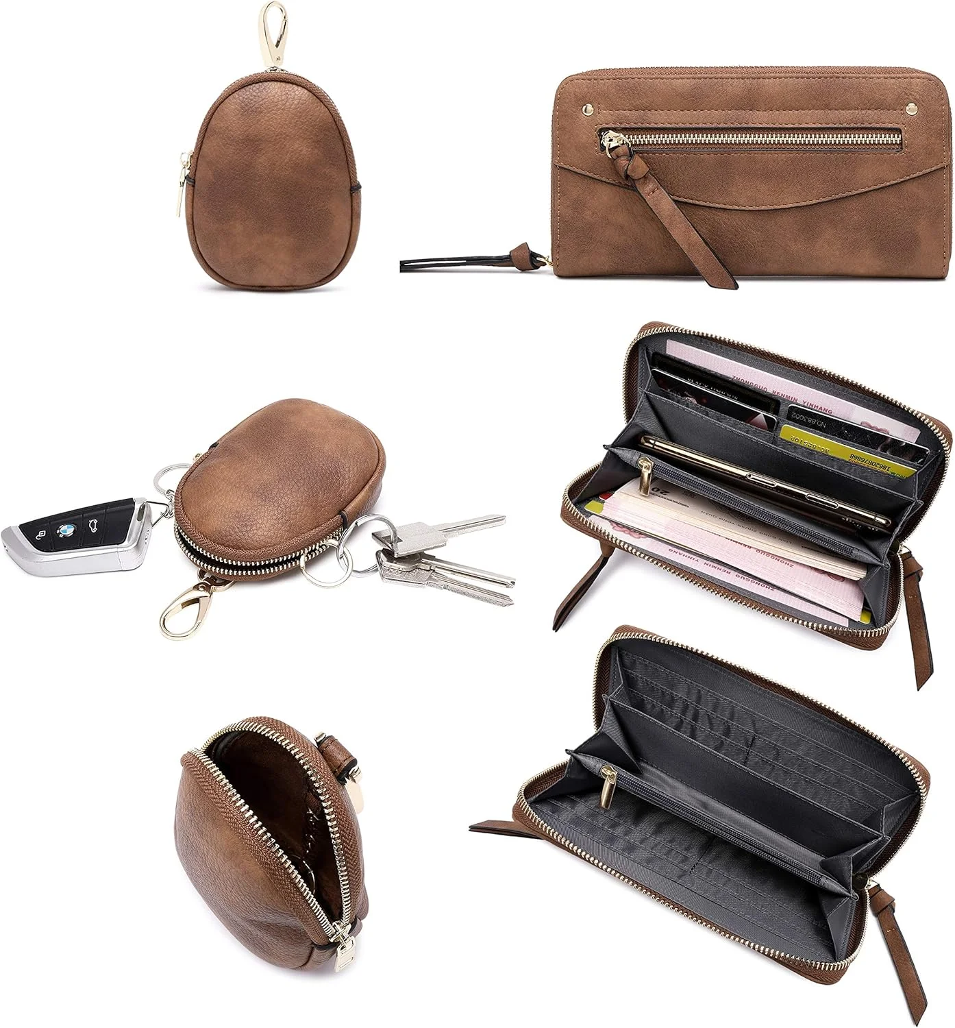 کیف‌های دوشی زنانه، کیف دستی بزرگ زنانه، کیف‌های دوشی بند بلند، کیف دوشی طرح بوهمی، ست 3 تکه چرم مصنوعی