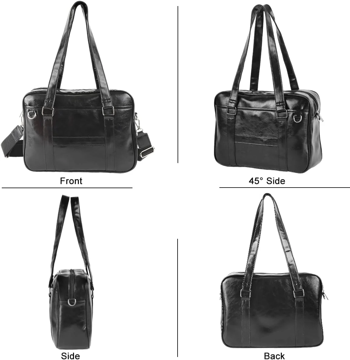 کیف دستی زنانه HASTHIP® با ظرفیت بالا، کیف دوشی چرم مصنوعی، کیف پیام رسان، کیف دستی مد روز، کیف بزرگ دستی، کیف کراس بادی مناسب کار