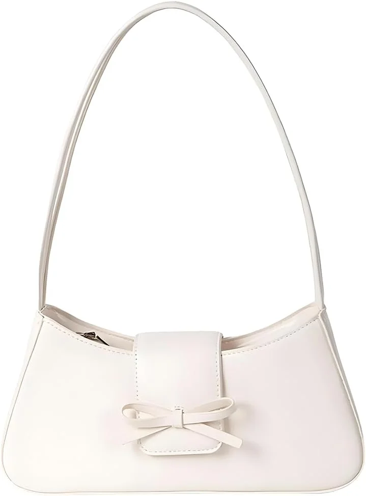 کیف دوشی زنانه، کیف دستی چرمی شیک Y2K، کیف دستی پاپیونی زیبا، کلاچ مد روز برای استفاده روزانه، کار، مهمانی، مسافرت