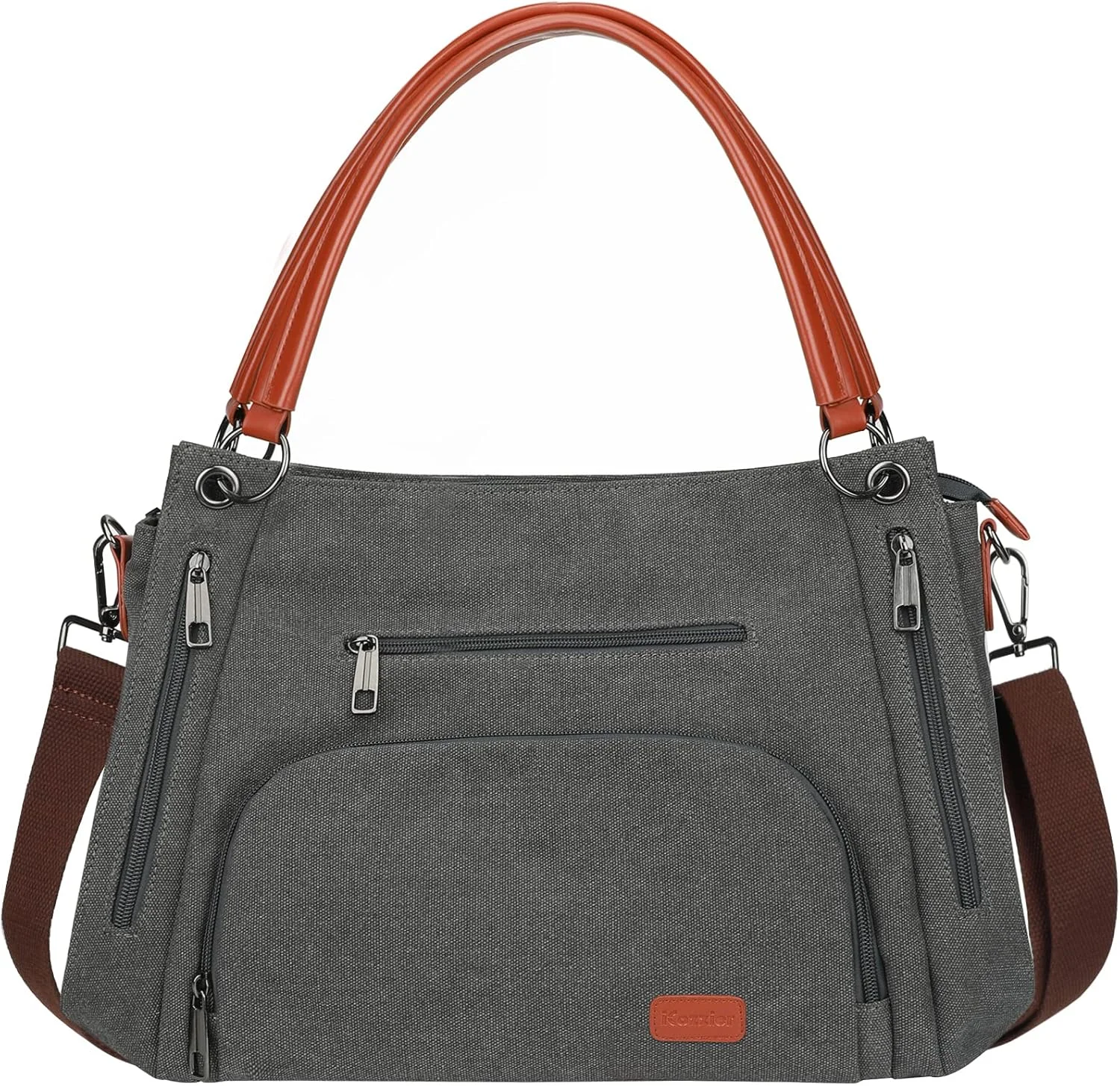 کیف دستی بزرگ بوم ایکوزیر، کیف شانه ای زنانه، جیب های متعدد، مدل قدیمی، دسته بالا، کیف کراس بادی برای خرید، کار، مدرسه - خاکستری کیف دستی بزرگ بوم ایکوزیر، کیف شانه ای زنانه، جیب های متعدد، مدل قدیمی، دسته بالا، کیف کراس بادی برای خرید، کار، مدرسه - خاکستری