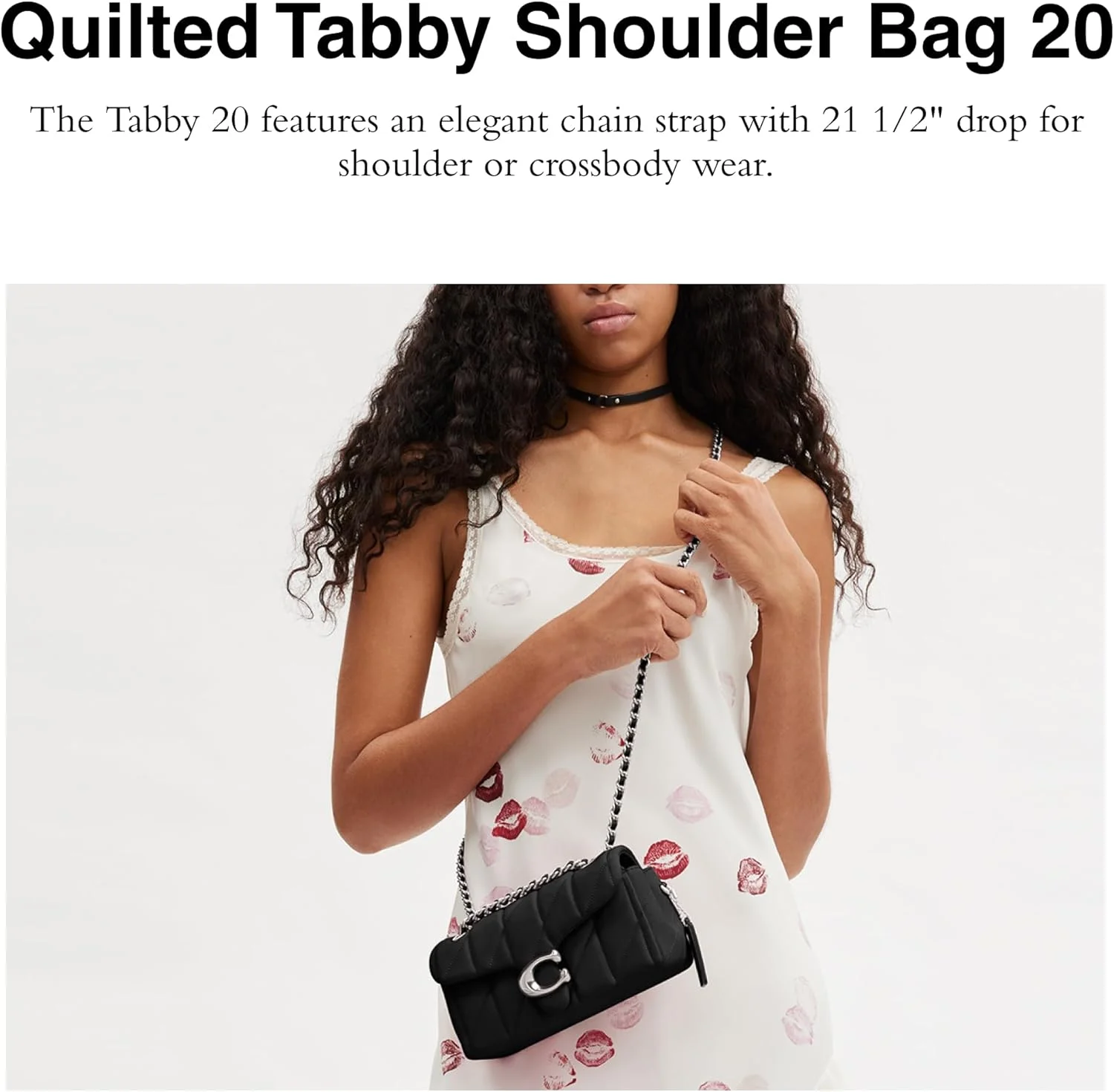 کیف دوشی زنانه کوچ مدل تبی با طرح لوزی (تک عددی)