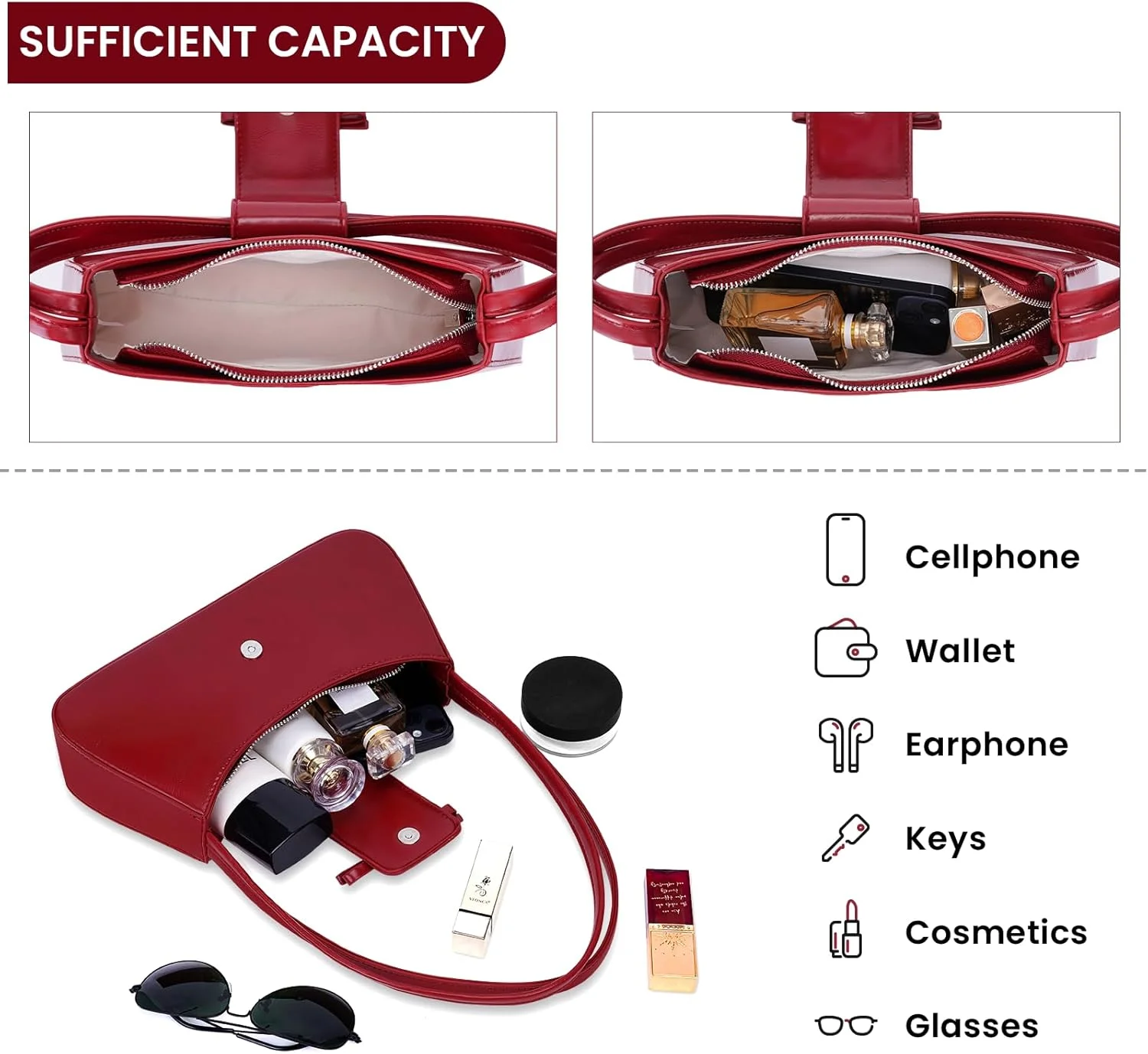 کیف دوشی زنانه، کیف دستی چرمی شیک Y2K، کیف دستی پاپیونی زیبا، کلاچ مد روز برای استفاده روزانه، کار، مهمانی، مسافرت (قرمز) کیف دوشی زنانه، کیف دستی چرمی شیک Y2K، کیف دستی پاپیونی زیبا، کلاچ مد روز برای استفاده روزانه، کار، مهمانی، مسافرت (قرمز)