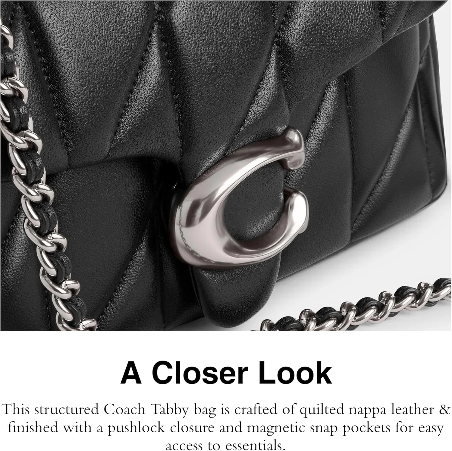 کیف دوشی زنانه کوچ مدل تبی با طرح لوزی (تک عددی)