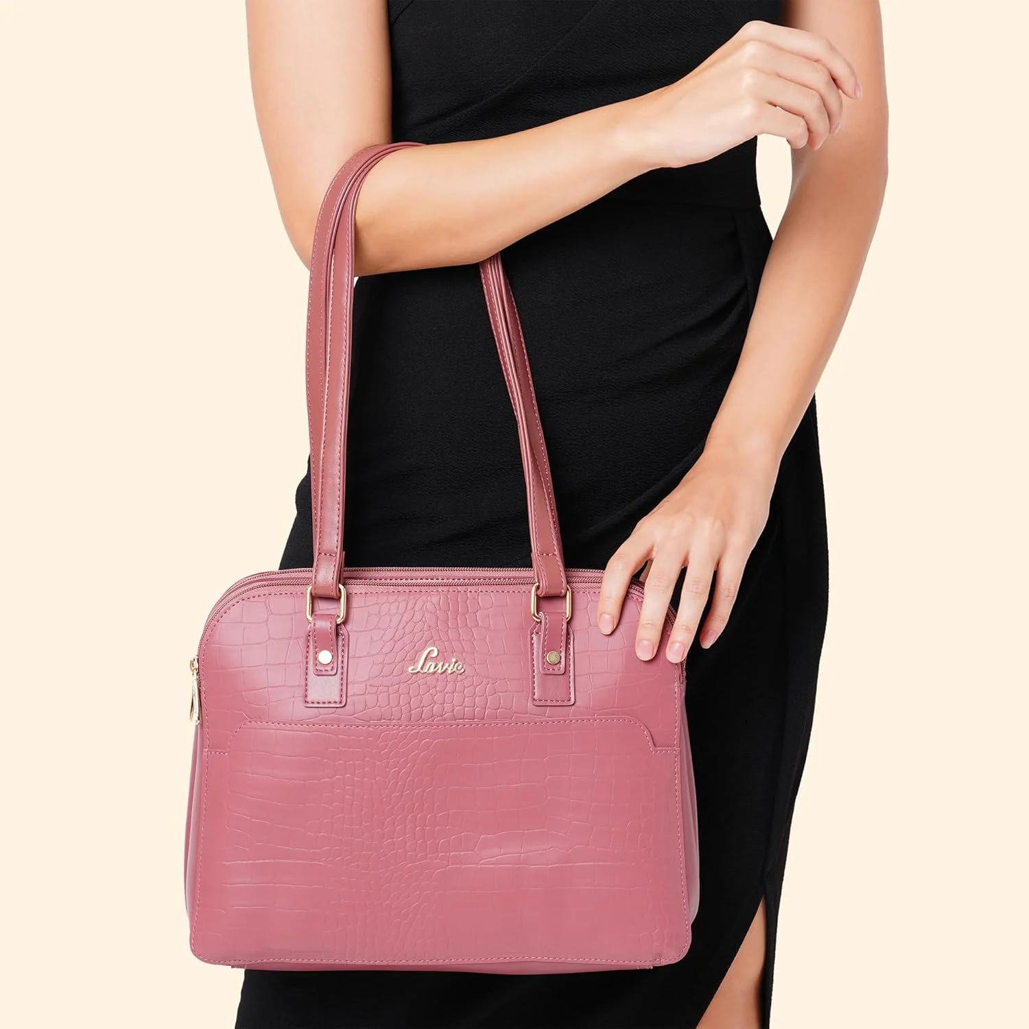 کیف دستی زنانه لاوی مدل Mobox طرح کروک کیف دستی زنانه لاوی مدل Mobox طرح کروک