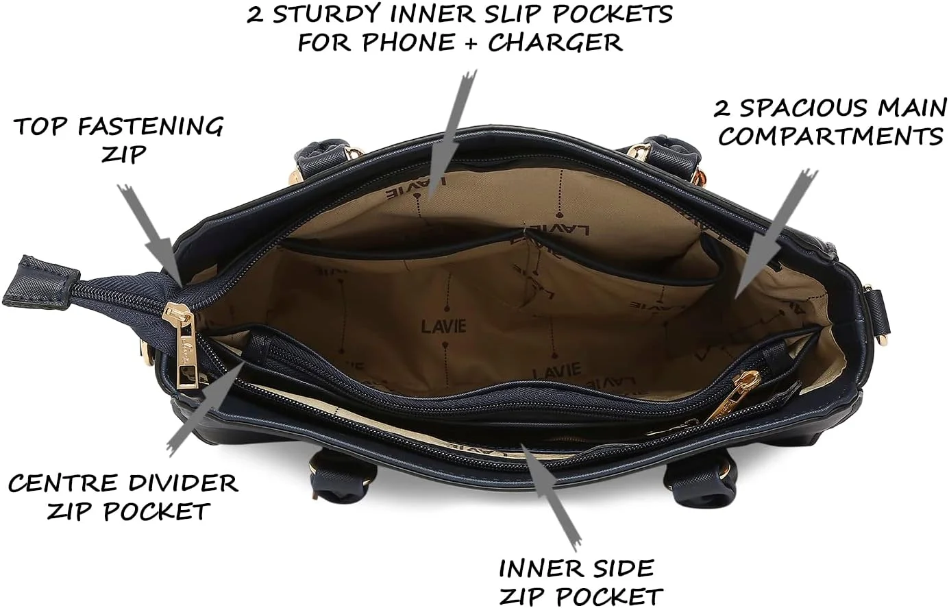 کیف دستی زنانه لاوی مدل Ushawu متوسط