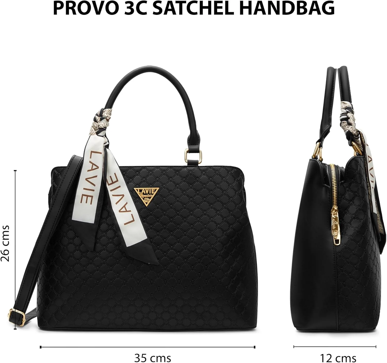 کیف دستی زنانه لاوی سیگنیچر مدل Provo 3C | کیف دستی مناسب کار | کیف زنانه | کیف شانه ای شیک | هدیه برای خانم ها