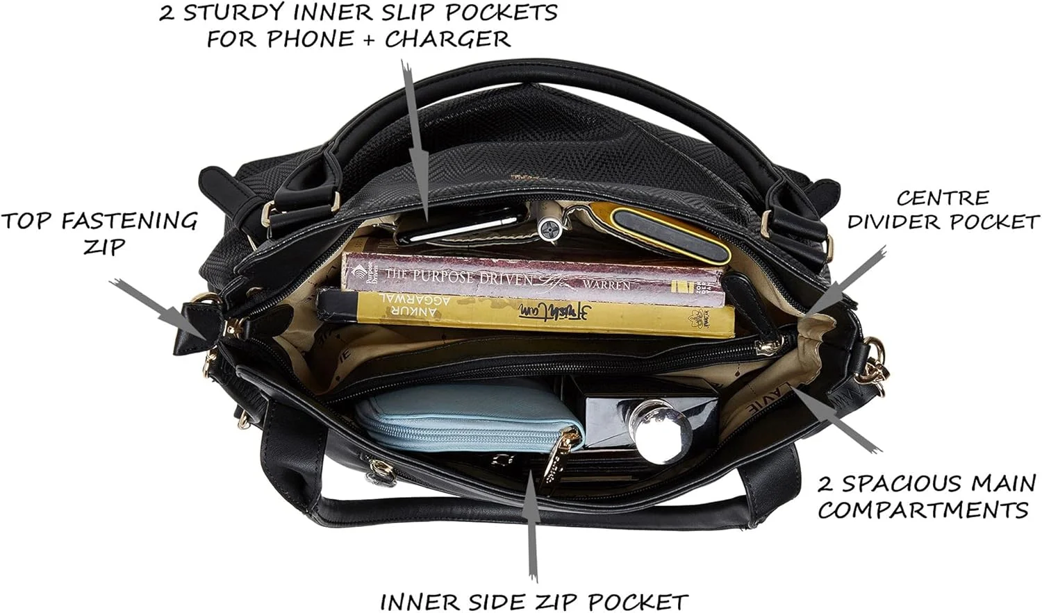 کیف دستی زنانه لاوی مدل Faroe