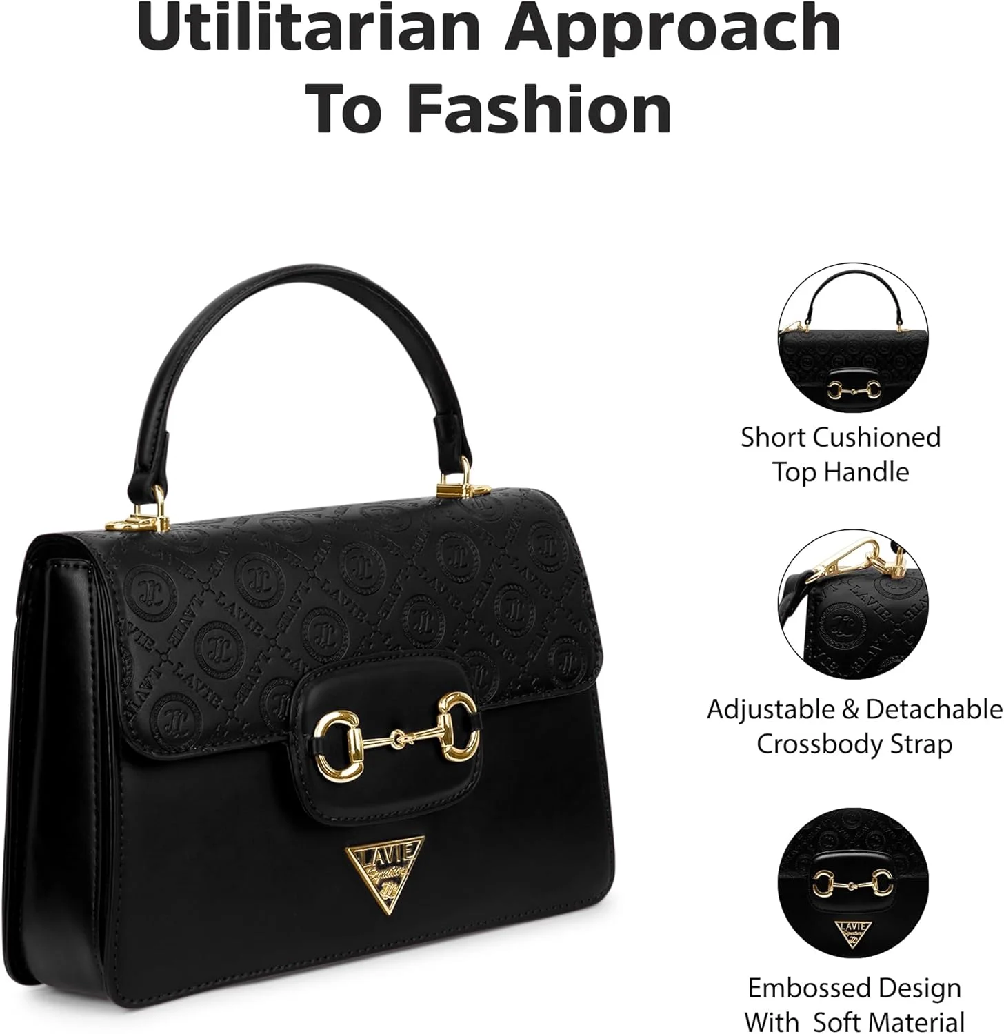 کیف دستی زنانه لاوی سیگنیچر مدل Sedona 3C Flap Satchel | کیف دستی مناسب کار | کیف زنانه | کیف شانه ای شیک | هدیه برای خانم ها