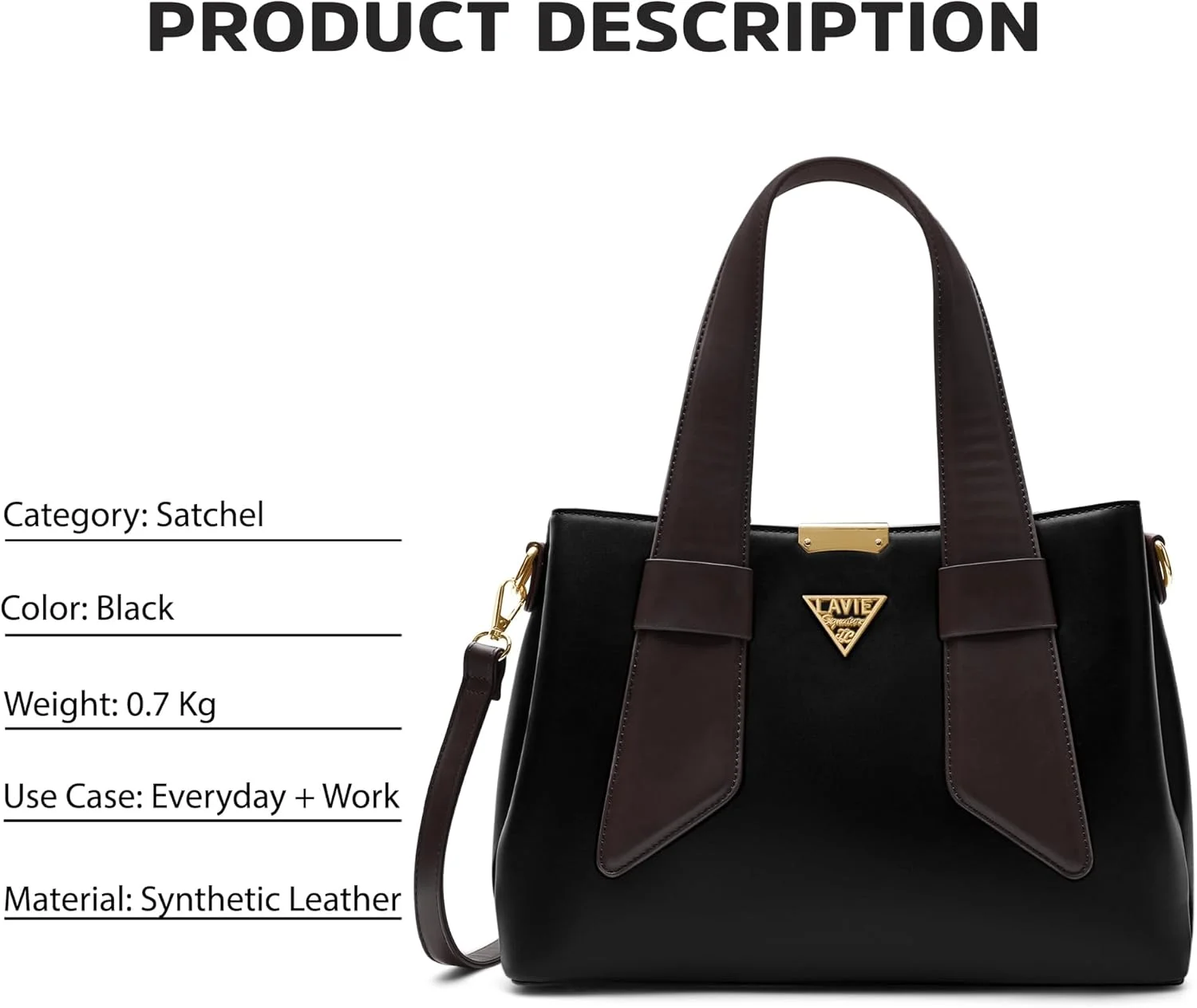 کیف دستی زنانه لاوی سیگنیچر مدل Nashville 3C | کیف دستی برای کار | کیف زنانه | کیف شانه ای شیک | هدیه برای زنان