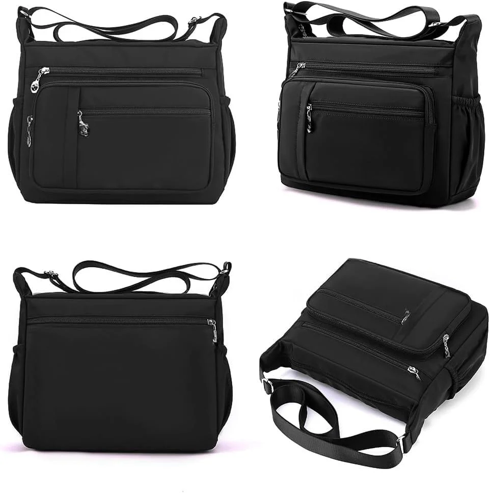 کیف دستی زنانه دوشی فروشگاه وایت شاپ، جادار با جیب های متعدد، کیف کراس بادی زنانه، کیف دستی مد روز با دسته بالایی