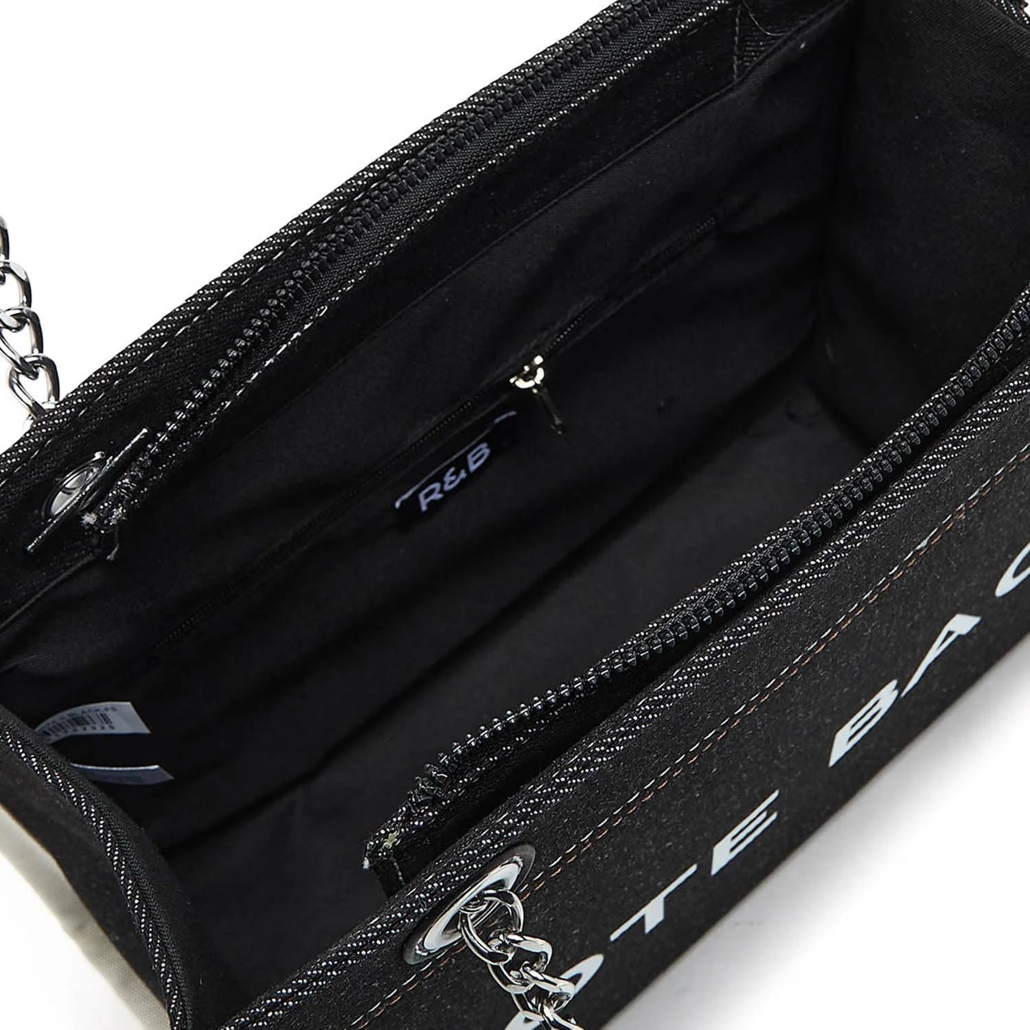 کیف دوشی جین زنانه آر اند بی مدل 325-1339QB076-3