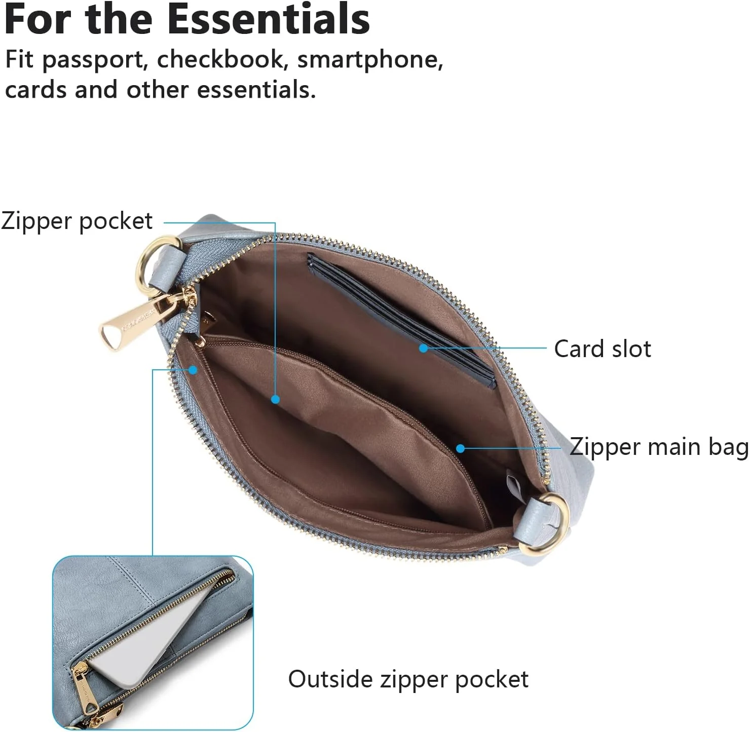 کیف رودوشی زنانه وست برونکو مدل WBB1022102