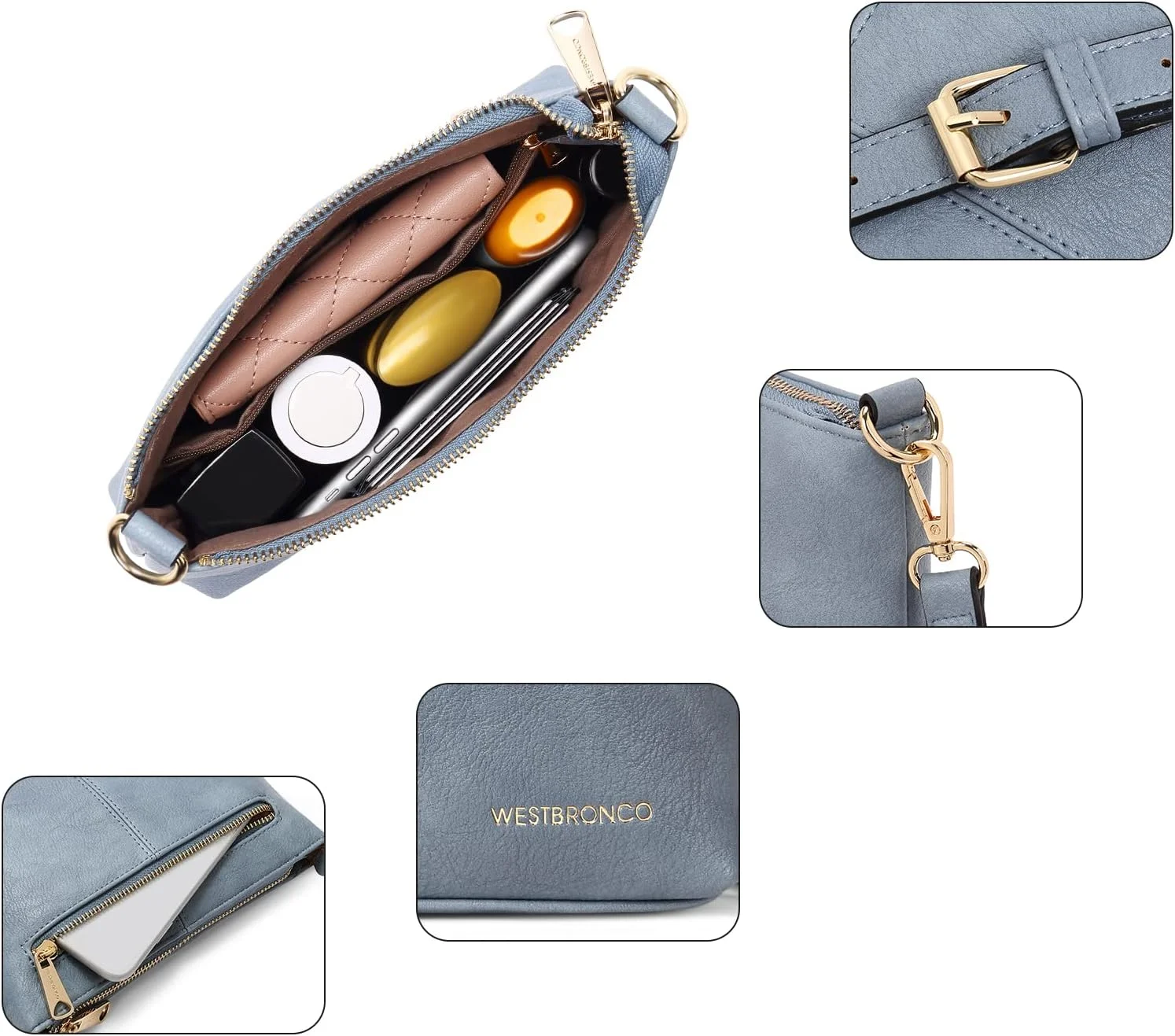 کیف رودوشی زنانه وست برونکو مدل WBB1022102