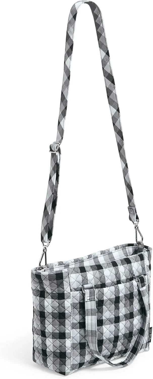 کیف دستی زنانه ویرا بردلی مدل ساتچل دوشی چند بند از جنس کتان