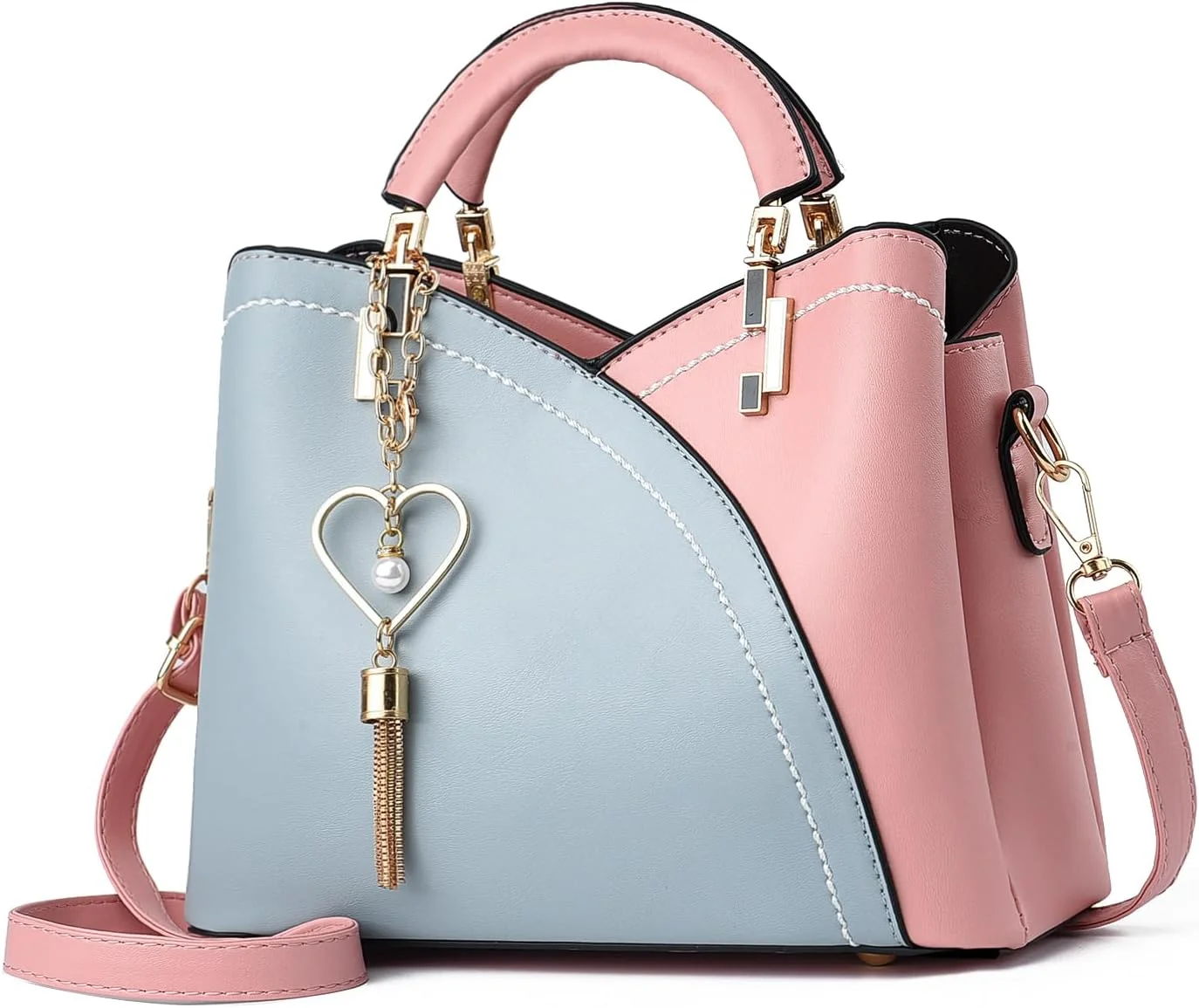 کیف دستی و کیف دوشی کوچک Xiaoyu زنانه، کیف کراس بادی شیک، کیف شانه سبک وزن، کیف دستی با دسته بالا