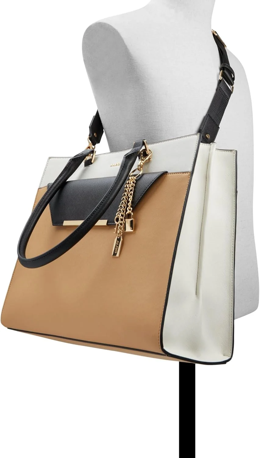 کیف دستی زنانه آلدو مدل نورالی، مشکی/سفید، بدون سایز کیف دستی زنانه آلدو مدل نورالی، مشکی/سفید، بدون سایز