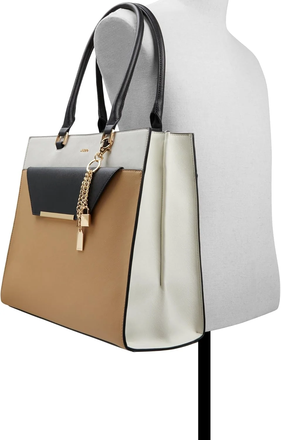 کیف دستی زنانه آلدو مدل نورالی، مشکی/سفید، بدون سایز کیف دستی زنانه آلدو مدل نورالی، مشکی/سفید، بدون سایز