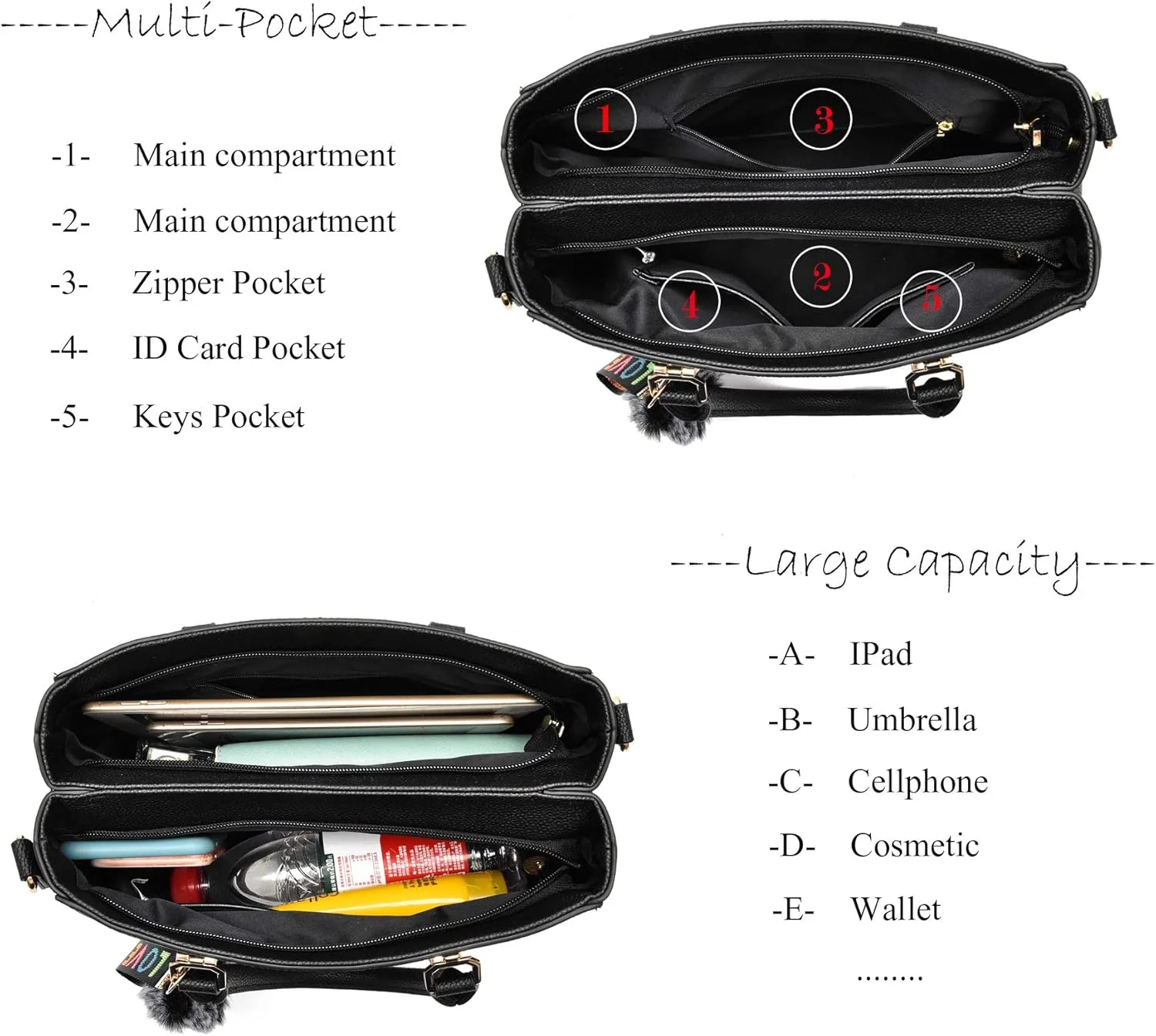 کیف دستی و کیف زنانه YNIQUE، کیف های دوشی
