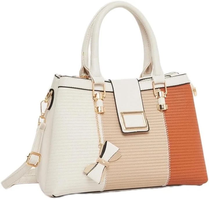 کیف دستی زنانه استایلی مدل Tritone با جزئیات پاپیونی - چند رنگ