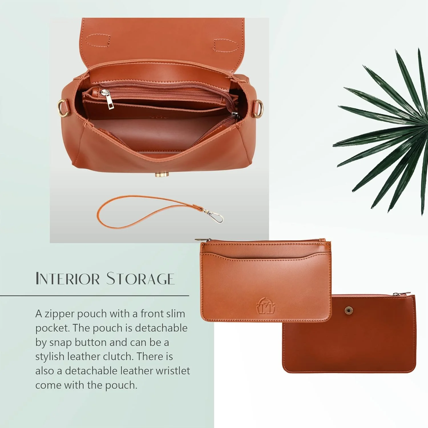 کیف دستی زنانه چرمی مصنوعی طرح قدیمی با دسته بالایی و درب تاشو، کیف دوشی ساده و کلاسیک