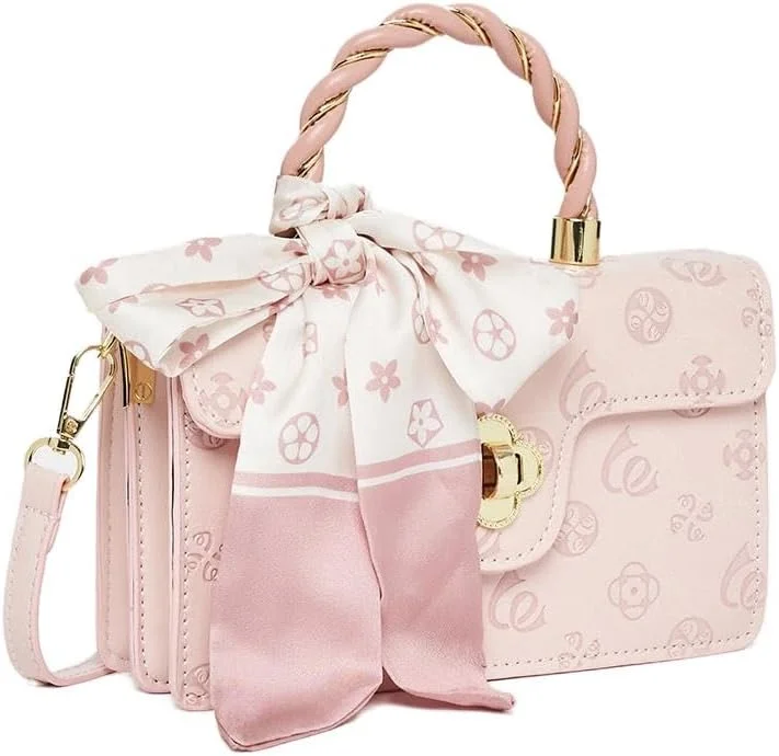 کیف دستی زنانه استایلی با طرح برجسته و جزئیات روبان