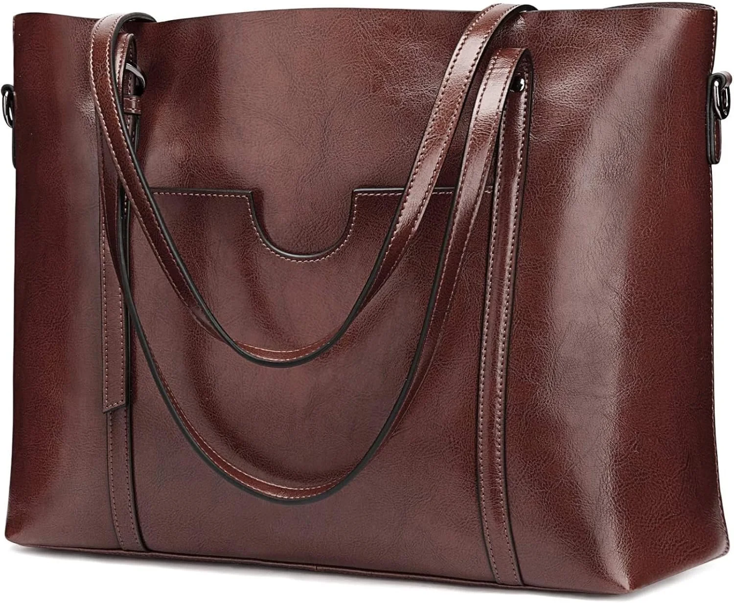 کیف دستی چرمی زنانه S-ZONE، کیف بزرگ جادار مناسب کار روزانه، کیف دوشی