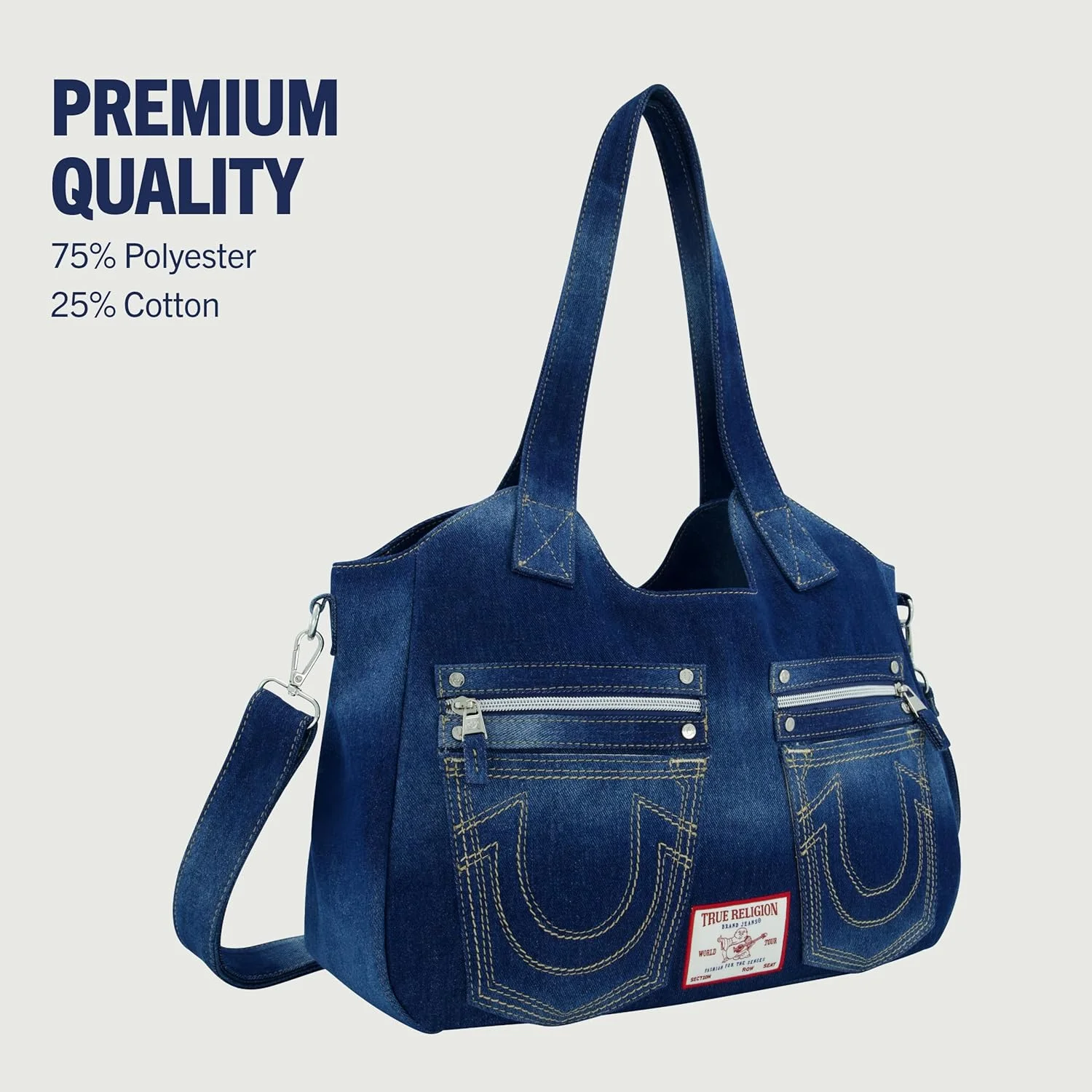 کیف دستی زنانه ترو ریلیجن، کیف رودوشی با لوگوی نعل اسب