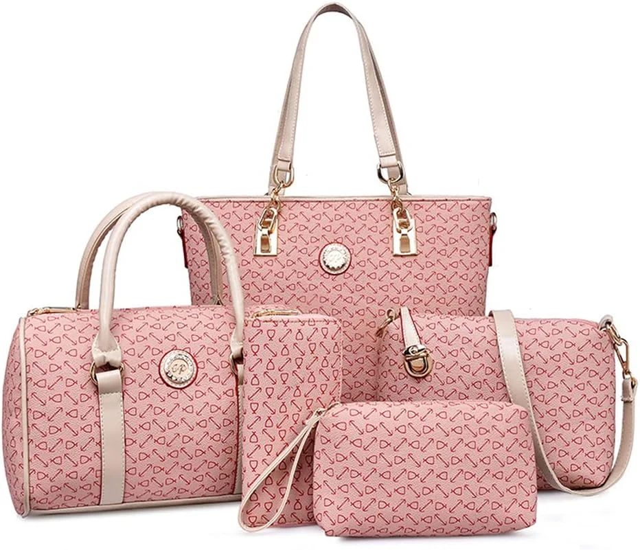 ست کیف دستی کلاسیک ۵ تکه - چند رنگ