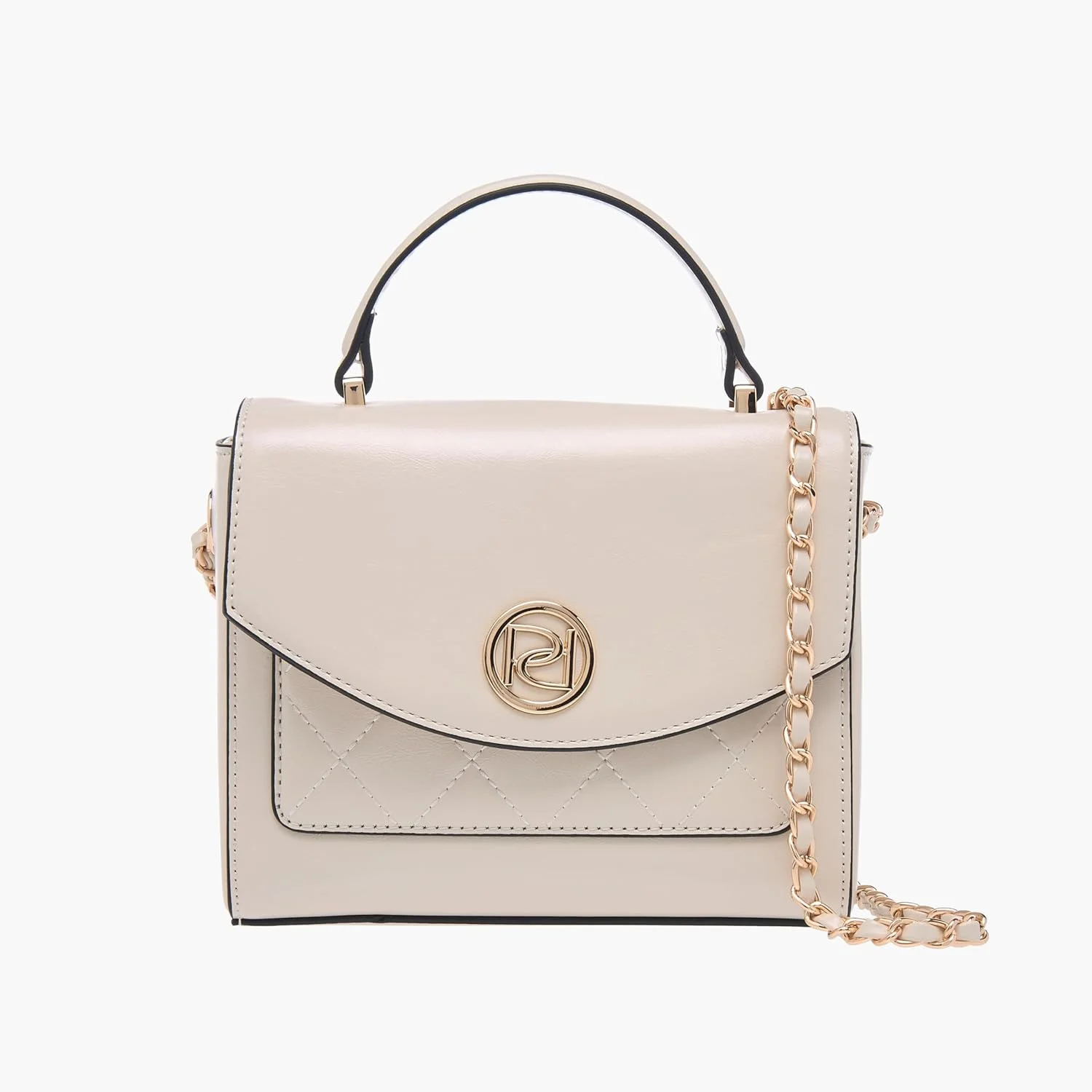 کیف دستی زنانه بافت دار پاپریکا با دسته بالایی و بند زنجیری، رنگ عاجی، تک سایز کیف دستی زنانه بافت دار پاپریکا با دسته بالایی و بند زنجیری، رنگ عاجی، تک سایز