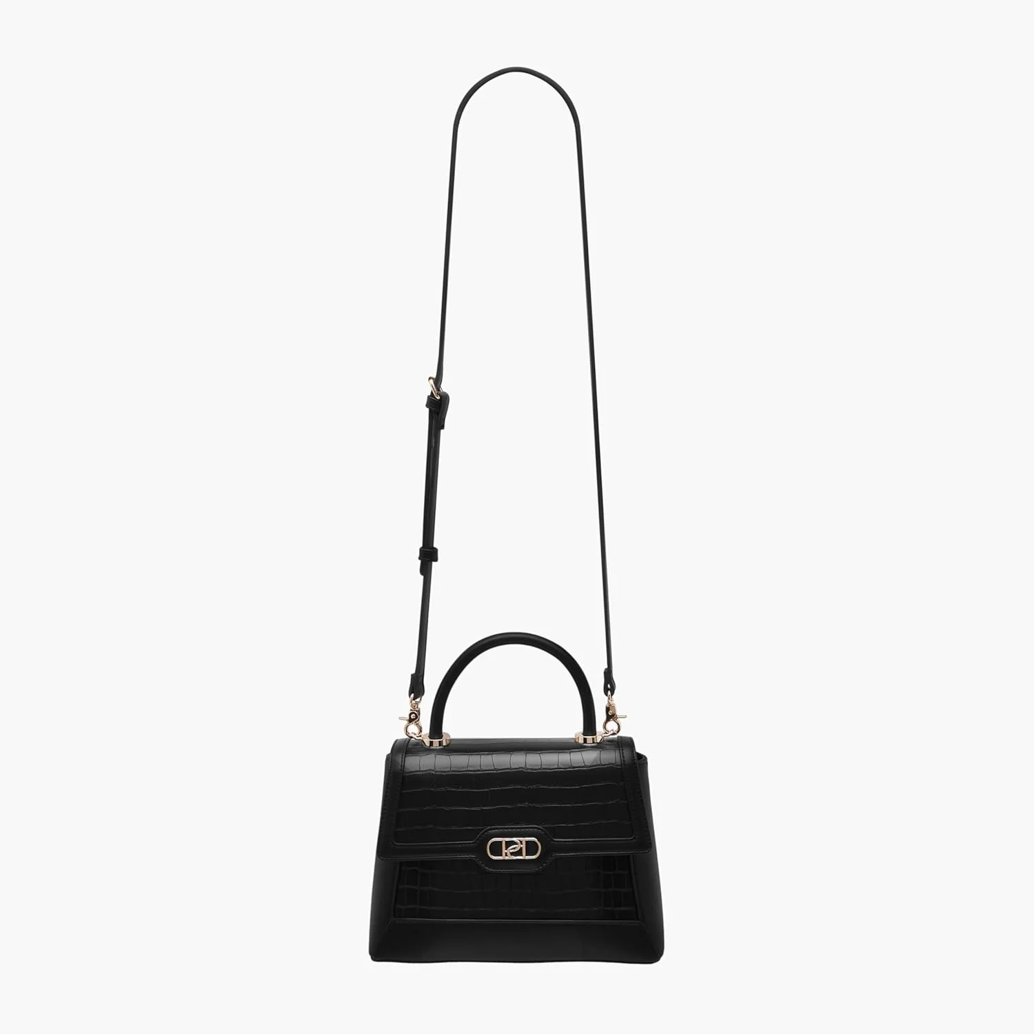 کیف دستی زنانه بافت دار پاپريكا با بند جداشدنی و بست فلاپ، مشکی، سایز One Size کیف دستی زنانه بافت دار پاپريكا با بند جداشدنی و بست فلاپ، مشکی، سایز One Size