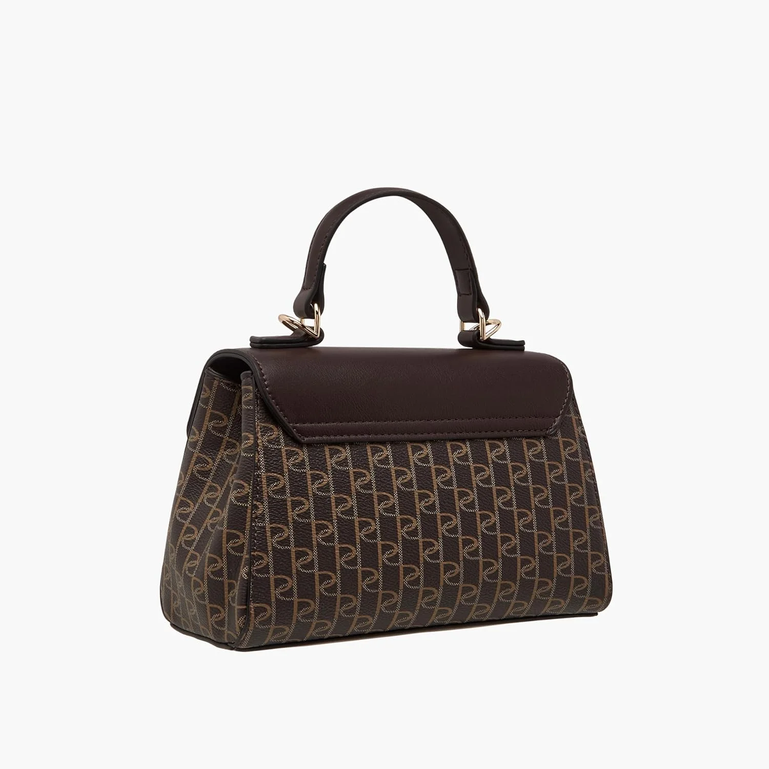 کیف دستی زنانه پاپريكا با طرح مونوگرام و بند زنجیری، قهوه ای، سایز آزاد کیف دستی زنانه پاپريكا با طرح مونوگرام و بند زنجیری، قهوه ای، سایز آزاد