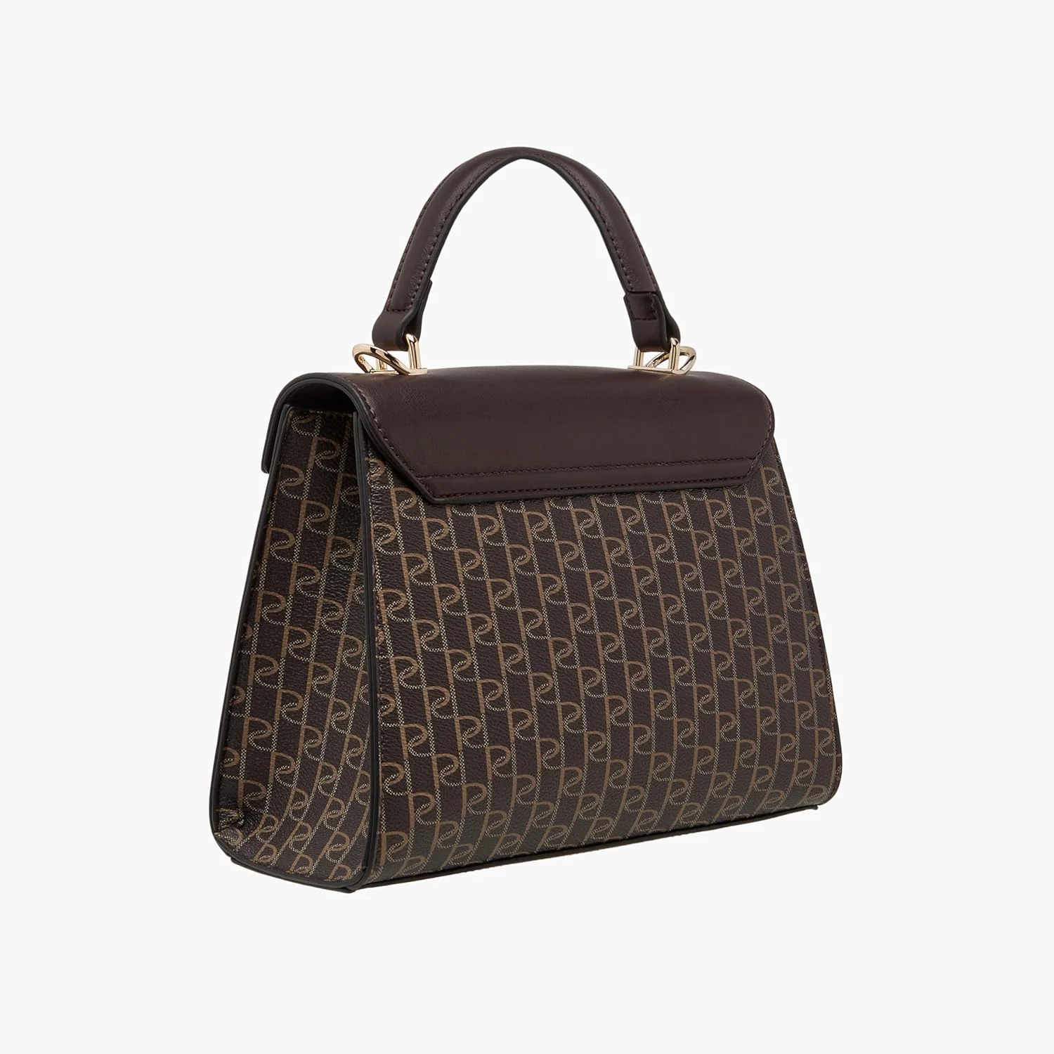 کیف دستی زنانه پاپريكا با طرح مونوگرام، دسته بالایی و بند جداشدنی، قهوه ای کیف دستی زنانه پاپريكا با طرح مونوگرام، دسته بالایی و بند جداشدنی، قهوه ای