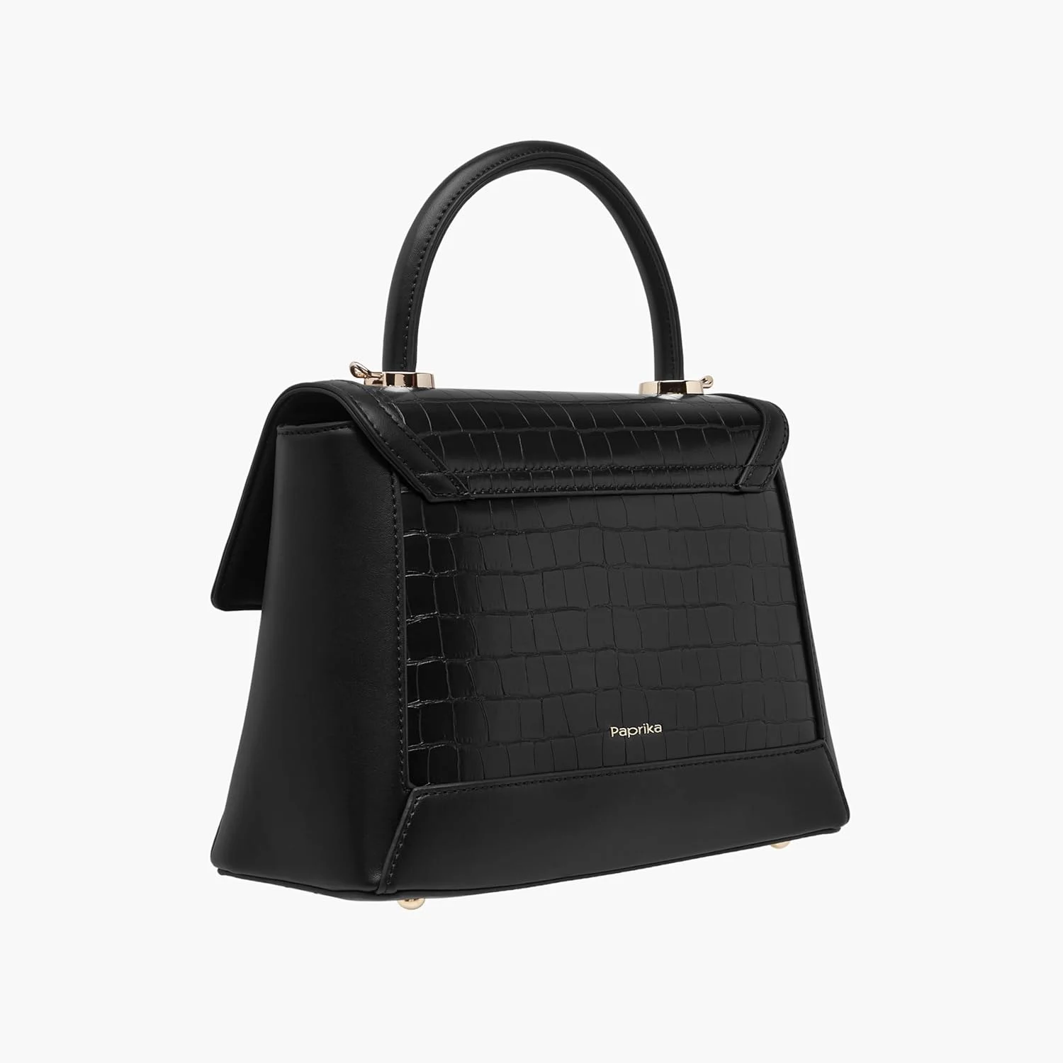 کیف دستی زنانه بافت دار پاپريكا با بند جداشدنی و بست فلاپ، مشکی، سایز One Size کیف دستی زنانه بافت دار پاپريكا با بند جداشدنی و بست فلاپ، مشکی، سایز One Size