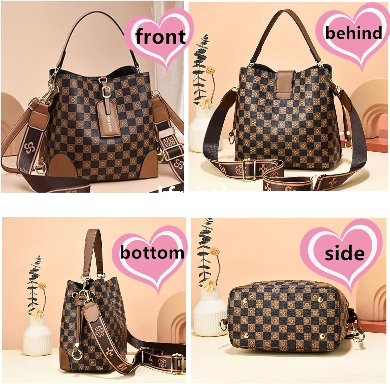 کیف دستی زنانه PHEVOS و کیف‌های دستی زنانه، کیف دوشی، کیف دستی یک طرفه با دسته بالایی