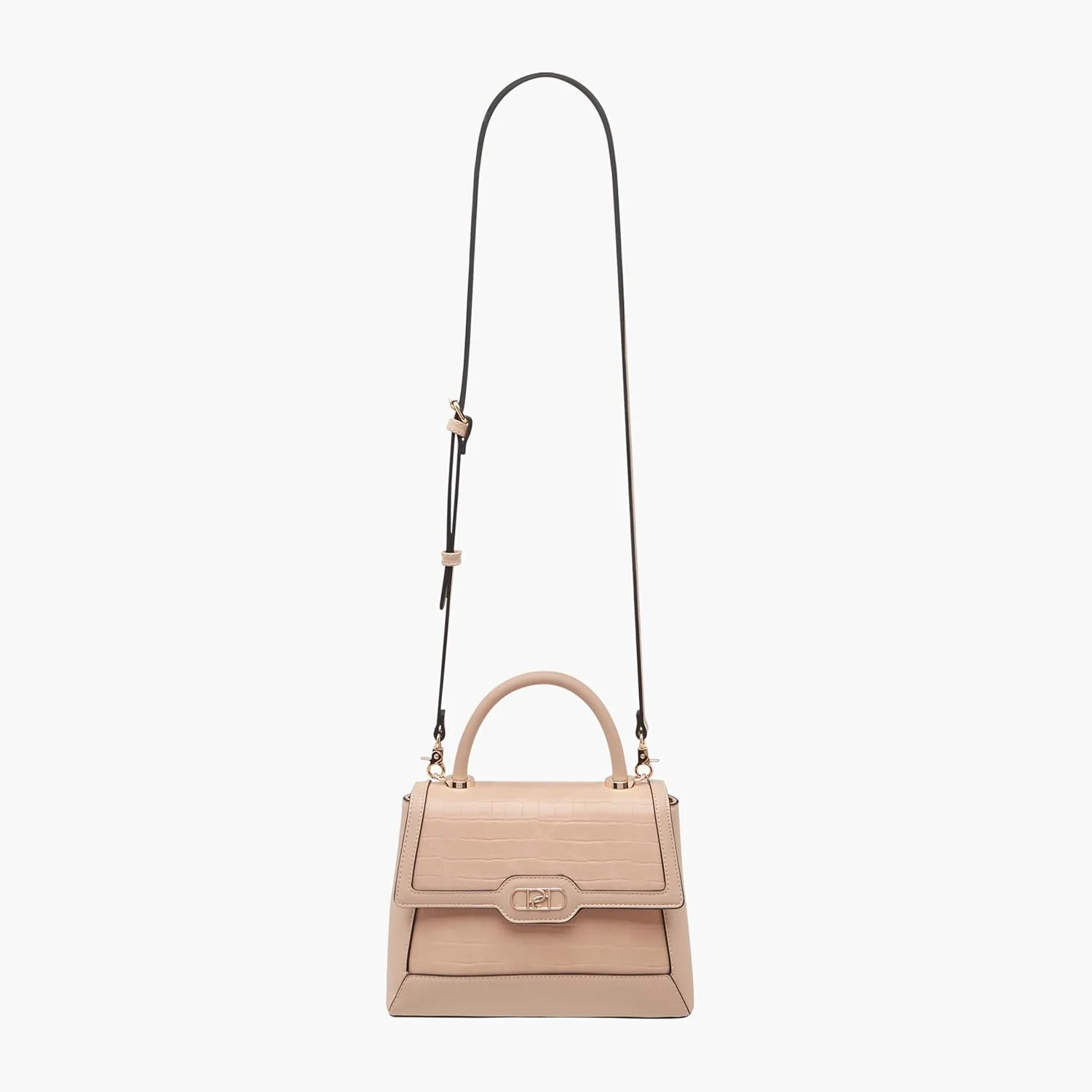 کیف دستی زنانه بافت‌دار پاپريكا با بند جداشدنی و بسته‌شدن با دکمه، رنگ طوسی روشن، تک سایز