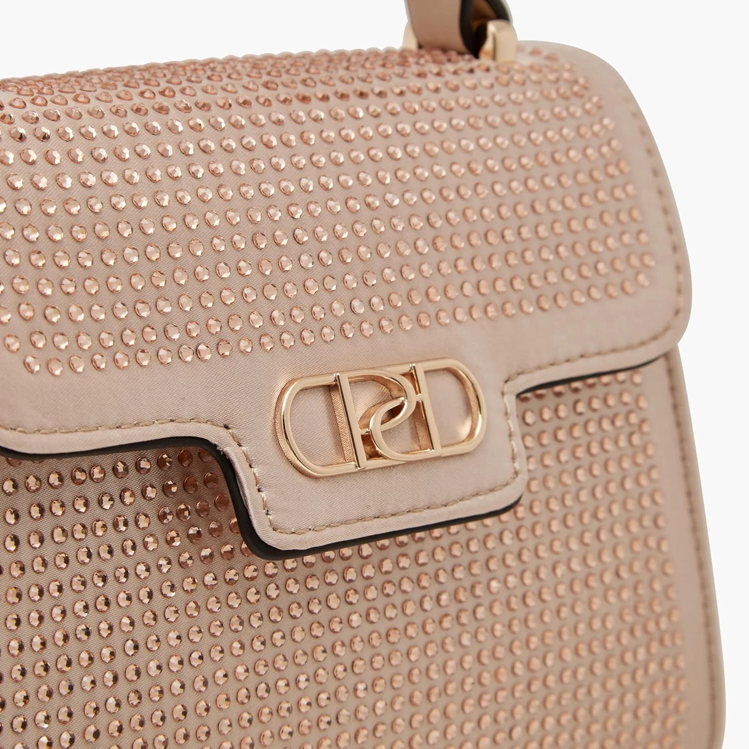 کیف دستی زنانه پاپریکا با تزیینات و بند زنجیری جداشدنی و بست دکمه ای، صورتی، تک سایز