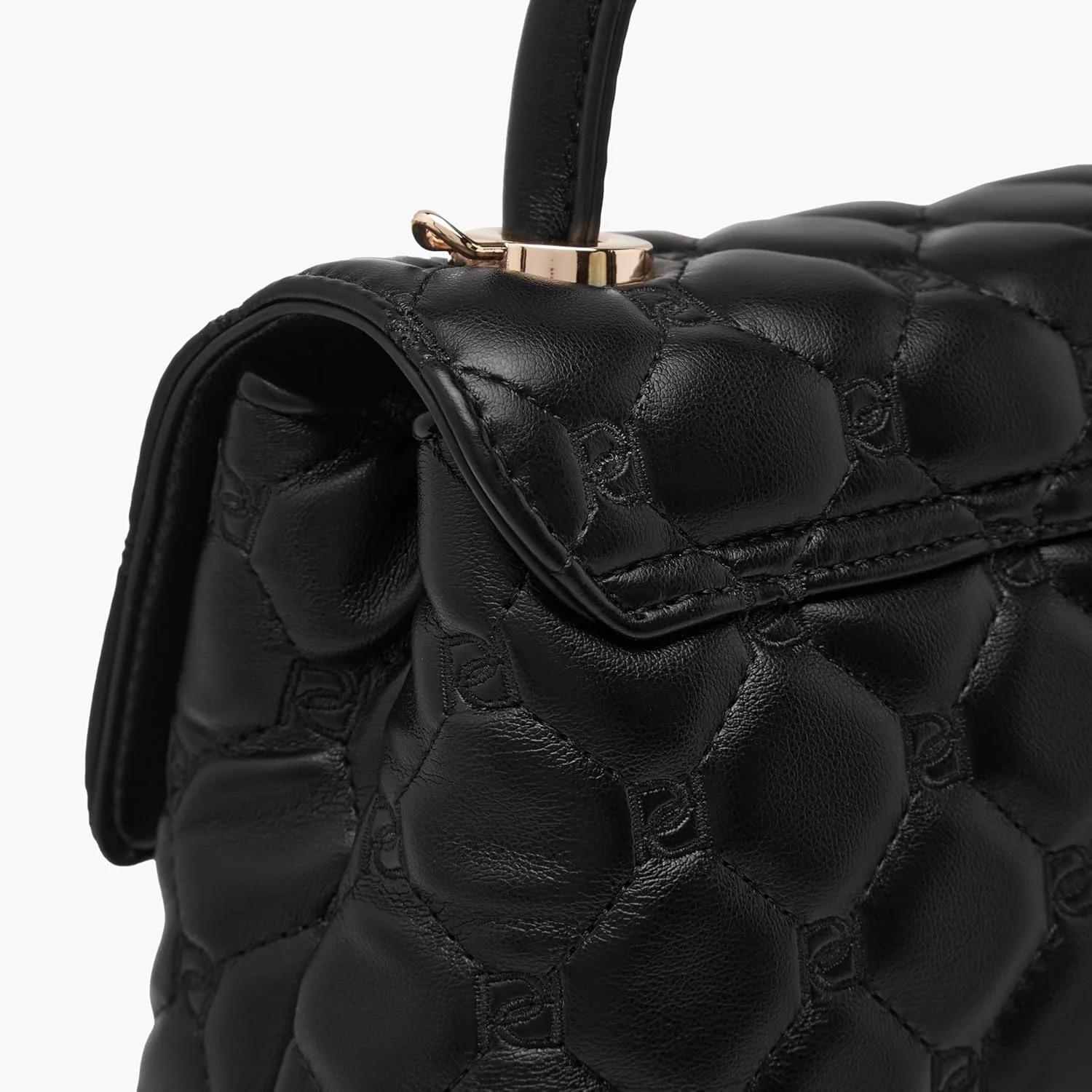 کیف دستی زنانه پاپریکا مدل ساتچل با طرح لوزیدوزی، بند جداشدنی و بستهشدن با دکمه مشکی، سایز One Size کیف دستی زنانه پاپریکا مدل ساتچل با طرح لوزیدوزی، بند جداشدنی و بستهشدن با دکمه مشکی، سایز One Size