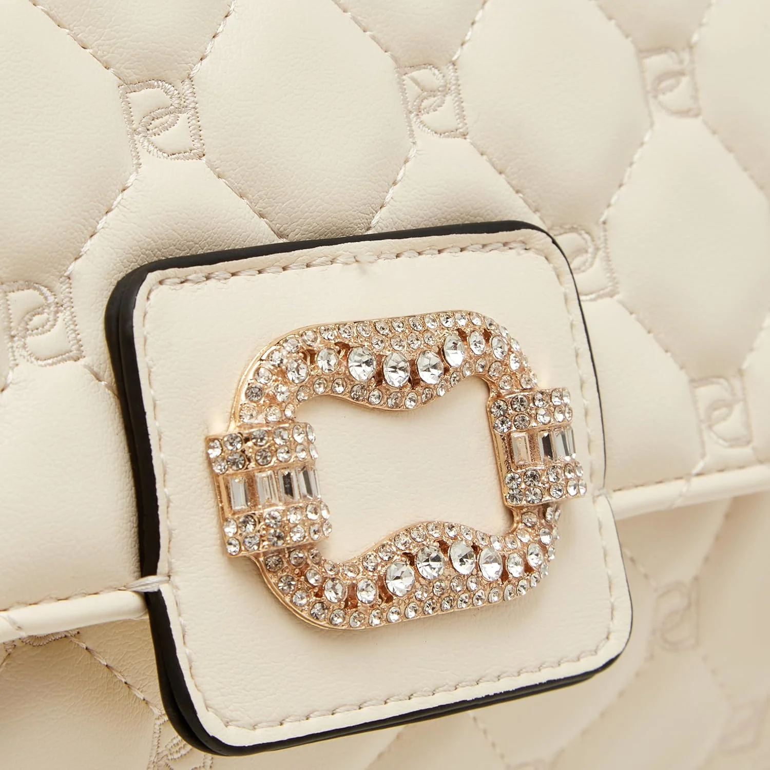 کیف دستی زنانه پاپریکا مدل Satchel با طرح لوزی، بند جداشدنی و درب دار - عاجی، سایز One Size کیف دستی زنانه پاپریکا مدل Satchel با طرح لوزی، بند جداشدنی و درب دار - عاجی، سایز One Size