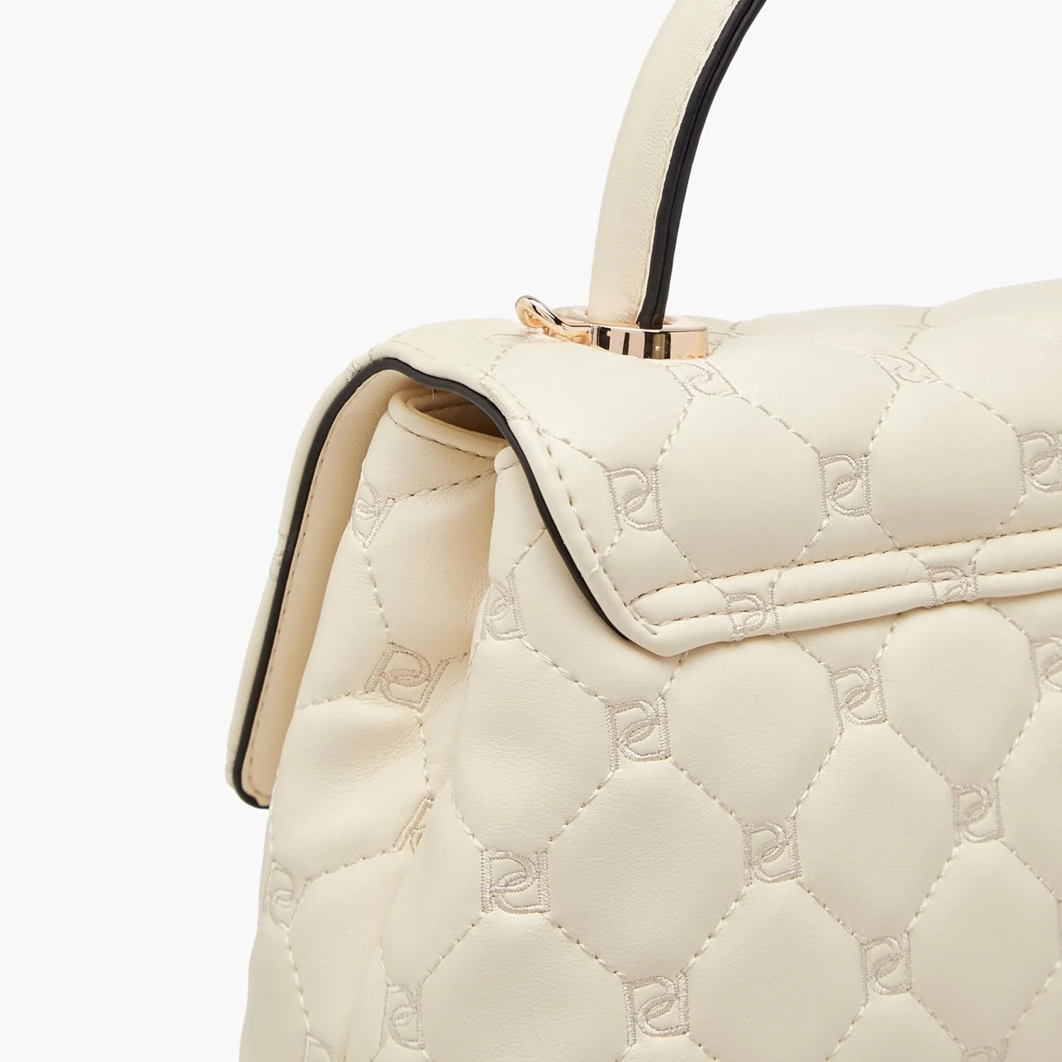 کیف دستی زنانه پاپریکا مدل Satchel با طرح لوزی، بند جداشدنی و درب دار - عاجی، سایز One Size کیف دستی زنانه پاپریکا مدل Satchel با طرح لوزی، بند جداشدنی و درب دار - عاجی، سایز One Size