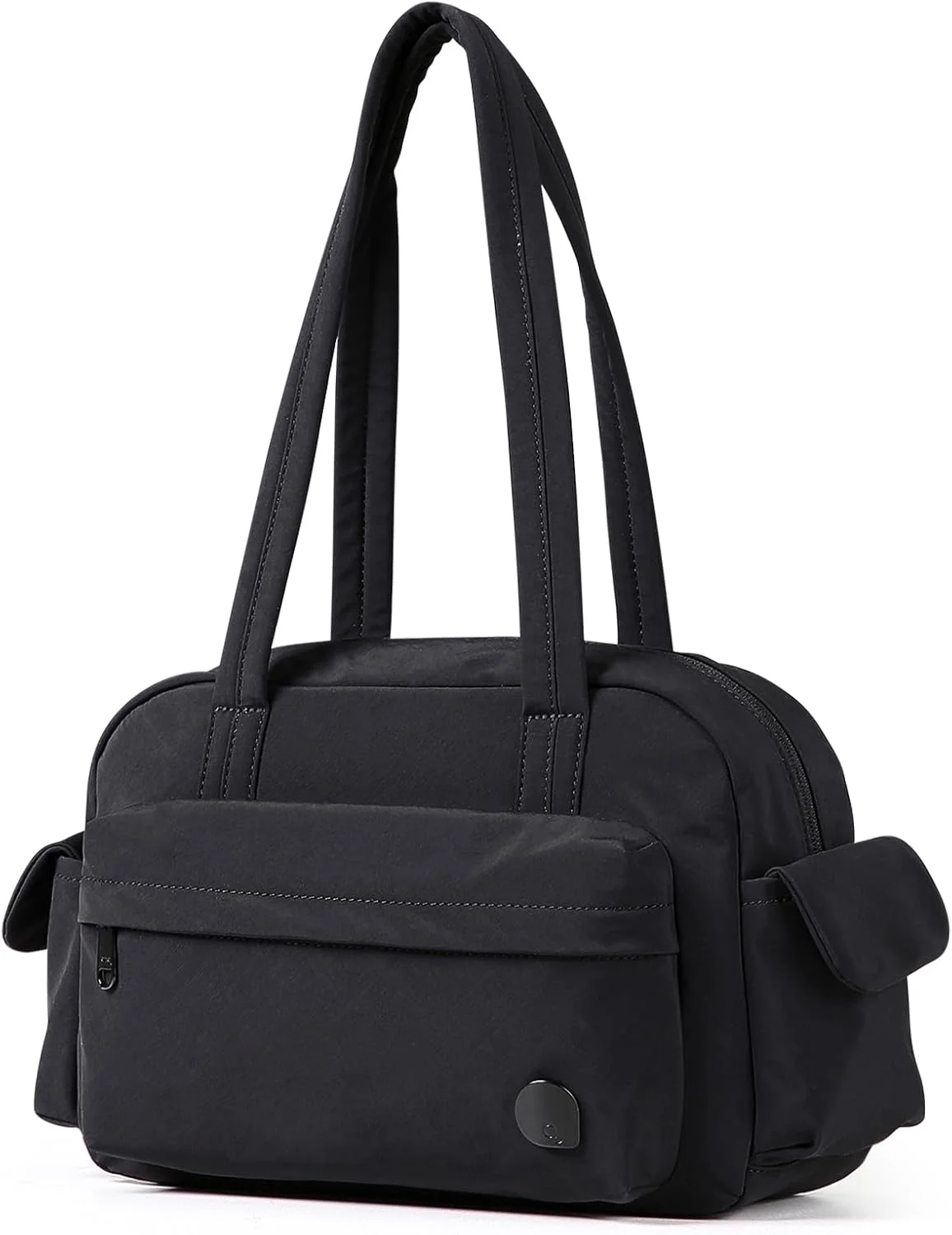 کیف دستی و کیف شانه‌ای زنانه AJI: کیف دستی سبک وزن، کیف مسافرتی - کیف بافتی بوستون مقاوم در برابر آب مناسب برای تبلت ۱۱ اینچی، لپ‌تاپ - کیف دافل کوچک چند منظوره