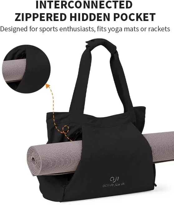 کیف دستی AJI، کیف باشگاهی: کیف دستی زنانه - کیف بزرگ لپ تاپ مناسب برای لپ تاپ 15.6 اینچی - کیف مسافرتی، کیف دستی و کیف شانه ای زنانه - کیف ورزشی مقاوم در برابر آب