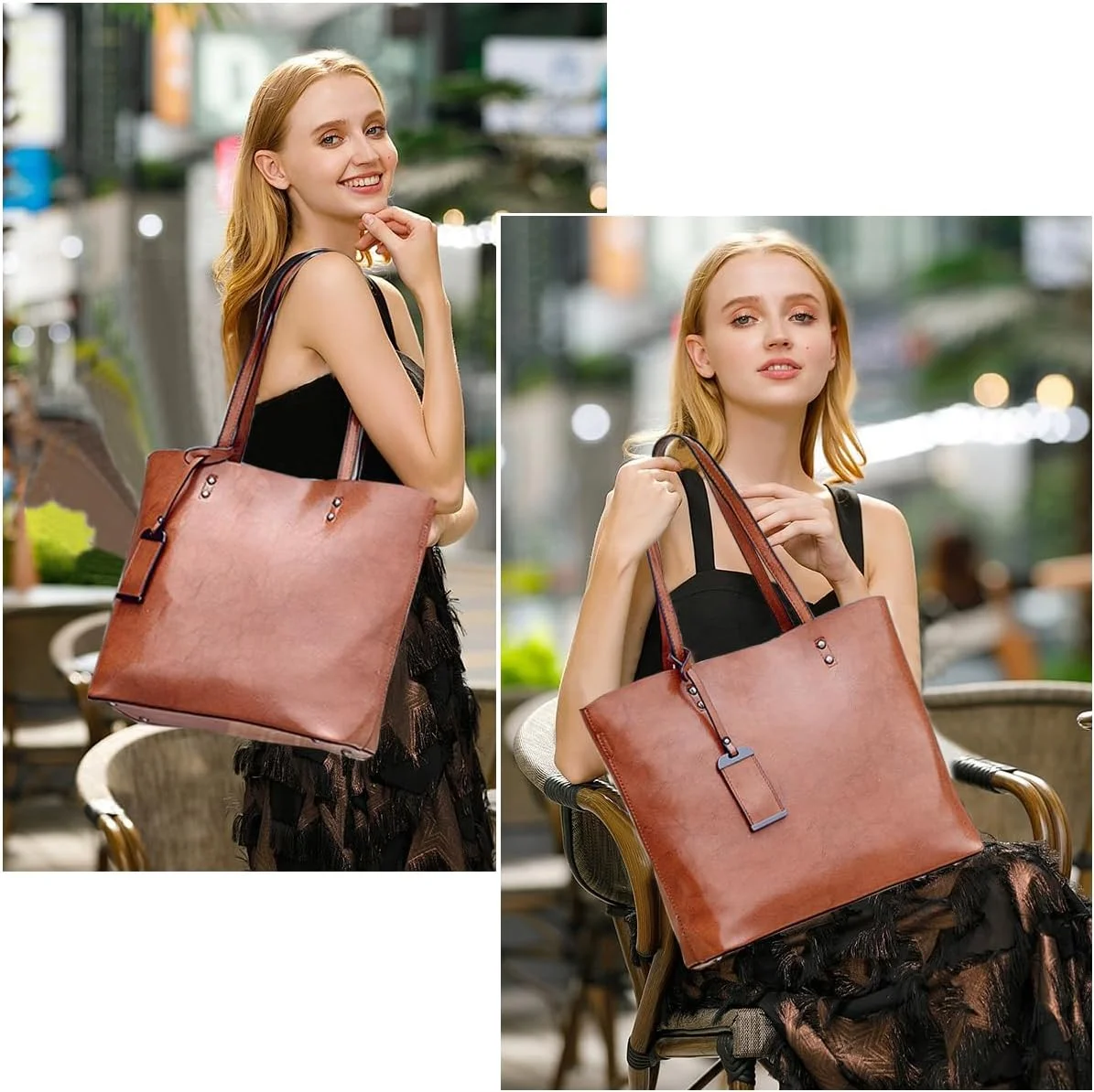 کیف دستی زنانه ALARION با دسته بالایی، کیف دوشی، کیف پیام رسان، کیف دستی