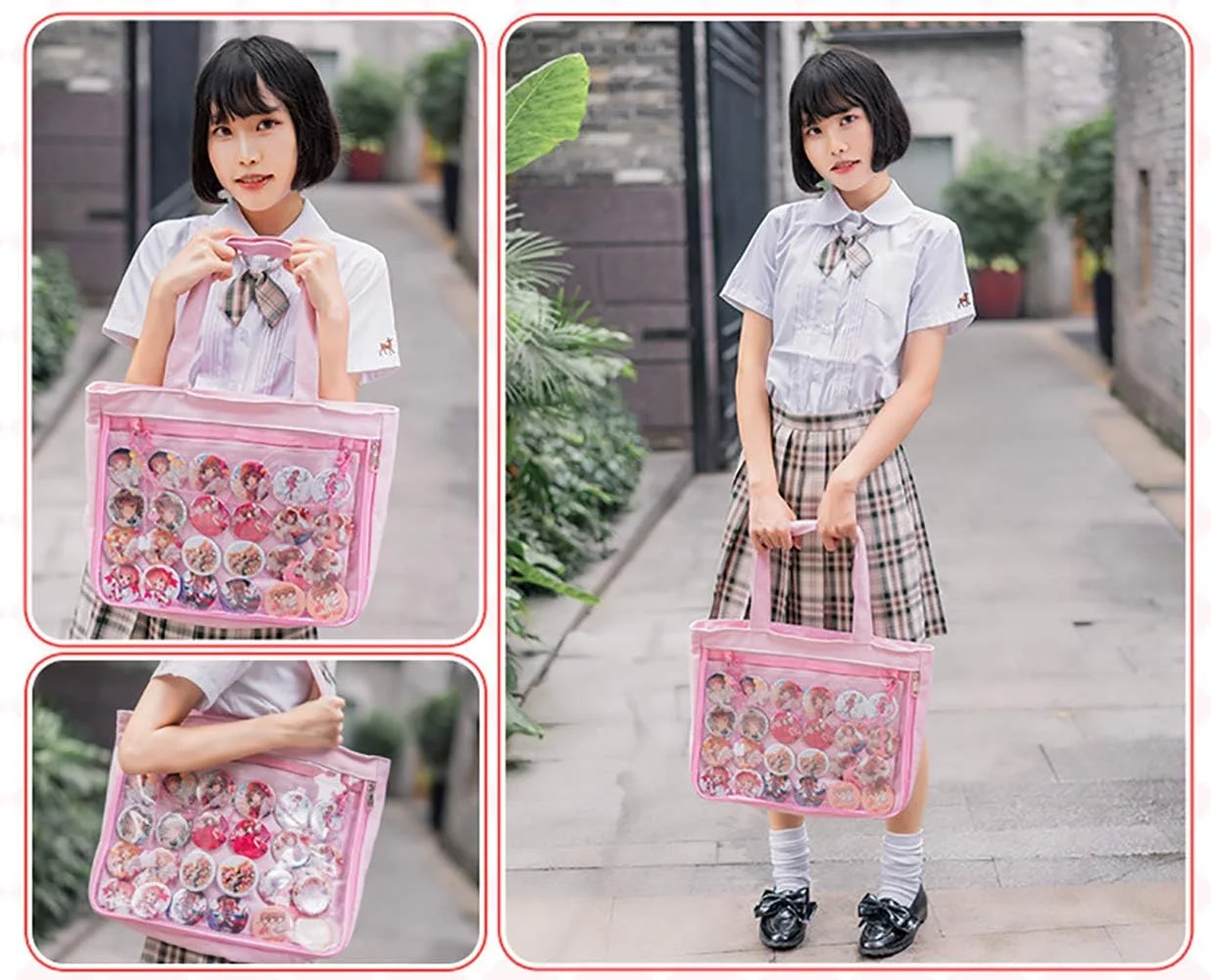 کیف دستی بزرگ AlwaySky Ita با پنجره شفاف برای سنجاق سینه، کیف دوشی، کیف دستی، کیف DIY، کیف بزرگ کیف دستی بزرگ AlwaySky Ita با پنجره شفاف برای سنجاق سینه، کیف دوشی، کیف دستی، کیف DIY، کیف بزرگ