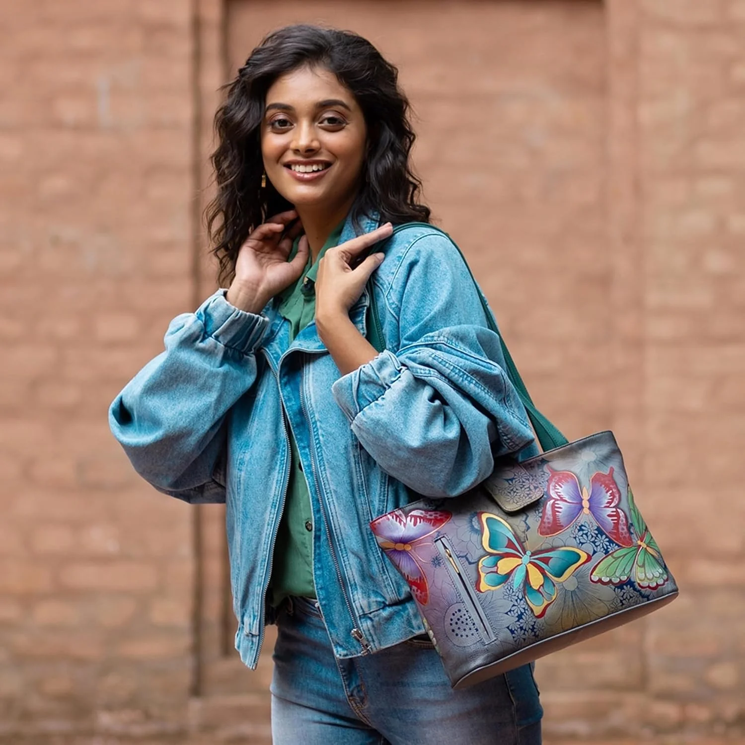 کیف دستی زنانه آنا بای آنوشکا، چرم اصل (بسته 1 عددی)