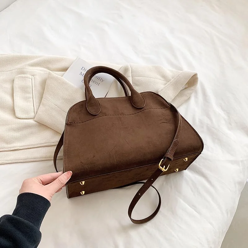 کیف دستی زنانه замшевый آزونه، کیف دستی دسته دار کلاسیک، کیف دوشی شیک برای دفتر و مسافرت